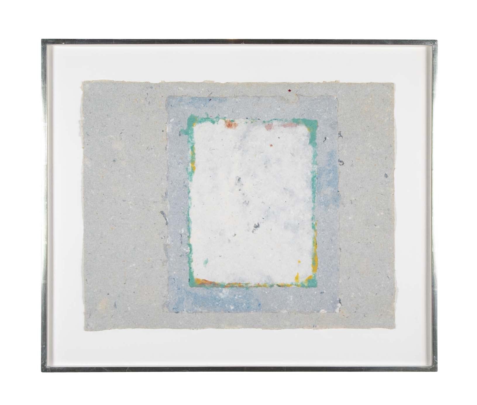 Geometric Abstract Mixed Media on Paper by American Artist Kenneth Noland