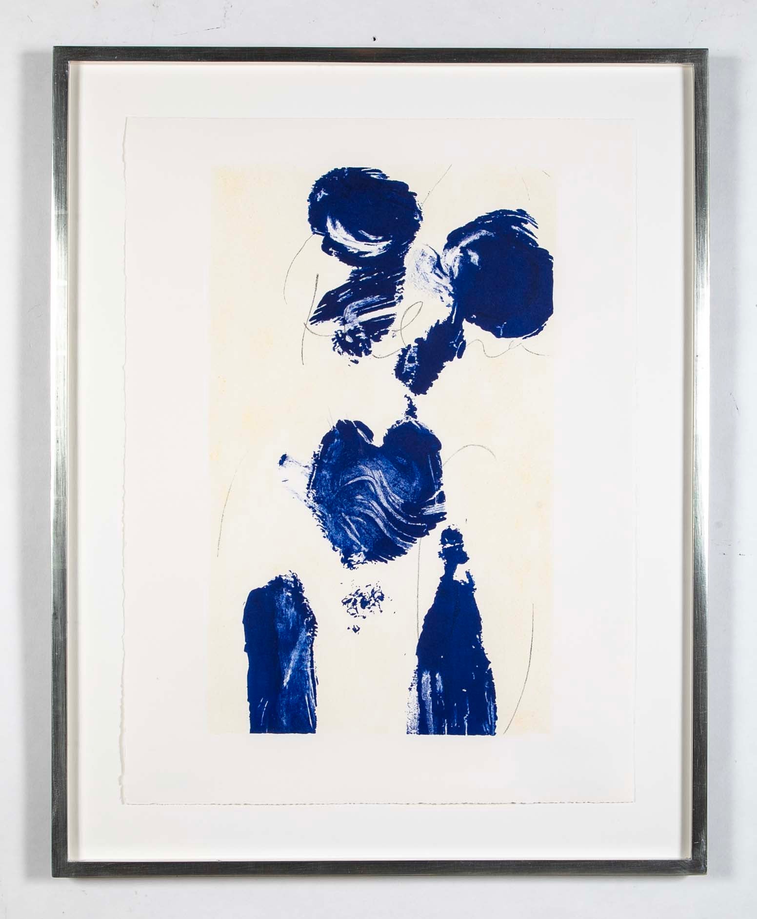 "Helena" Lithograph by French Artist Yves Klein from his "Anthropometries" Series