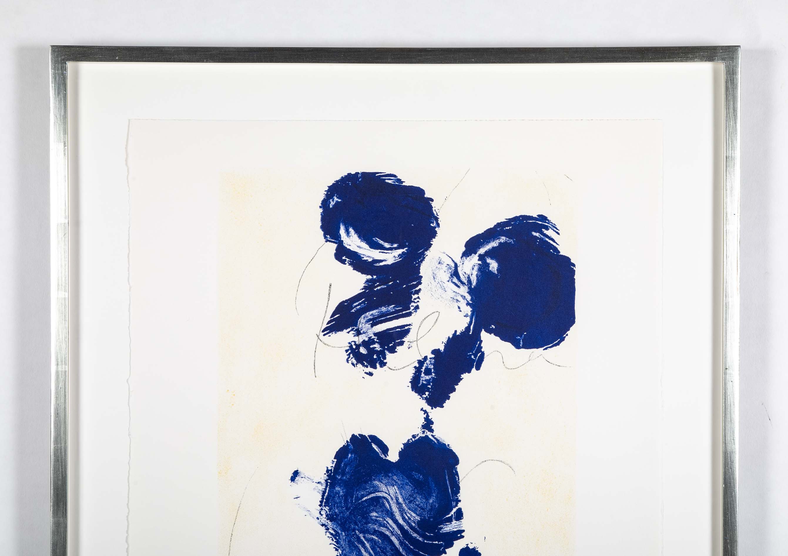"Helena" Lithograph by French Artist Yves Klein from his "Anthropometries" Series