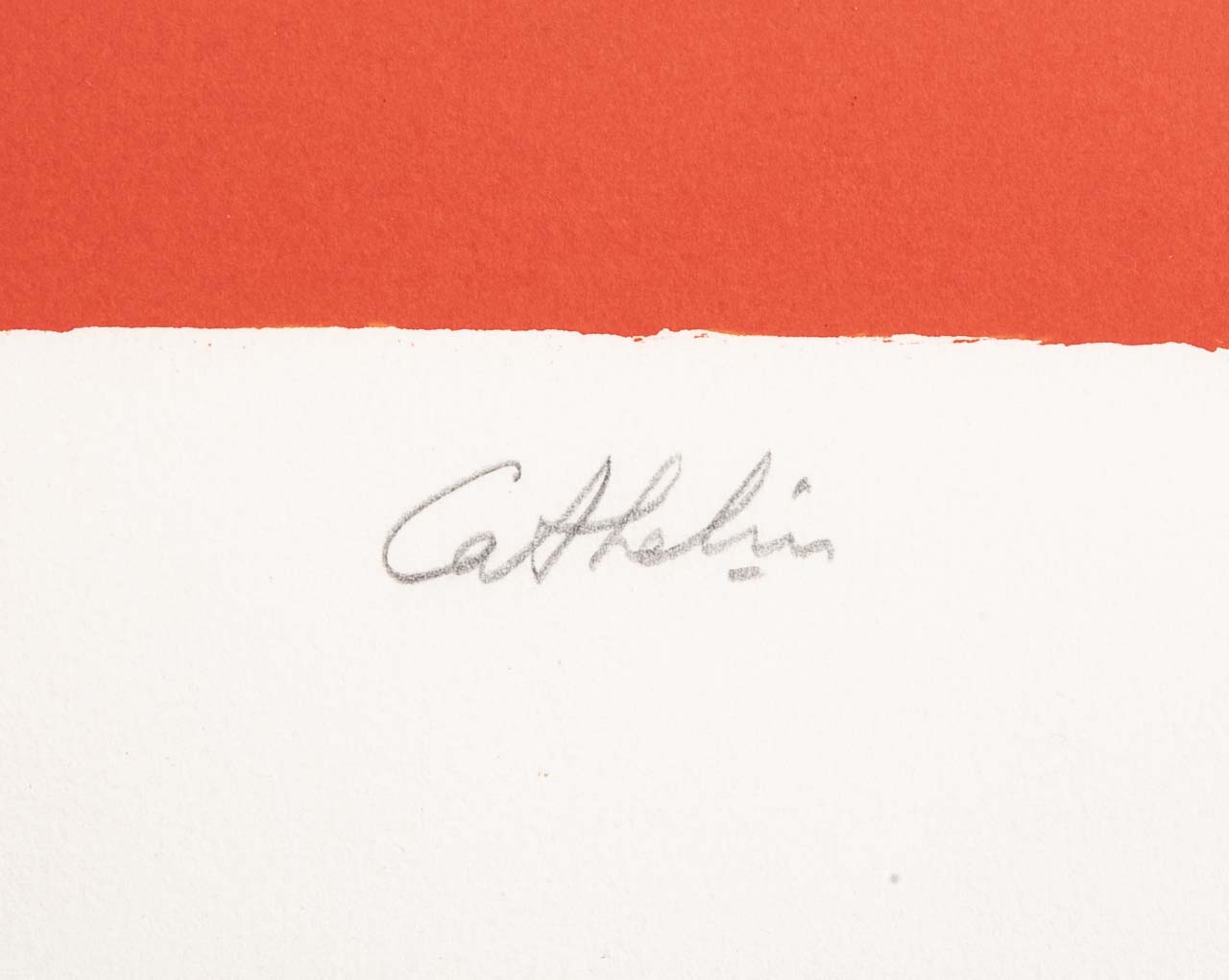 "Grande Nature Morte Rouge et Noir aux Kakis" Lithograph in Colors by Bernard Cathelin