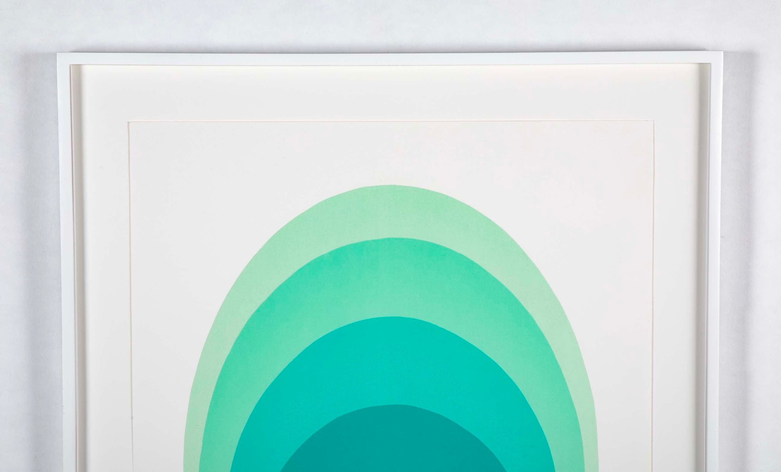 "Vibrating Egg (Verde)" Silkscreen in Color by Czech Artist Jan Kalab