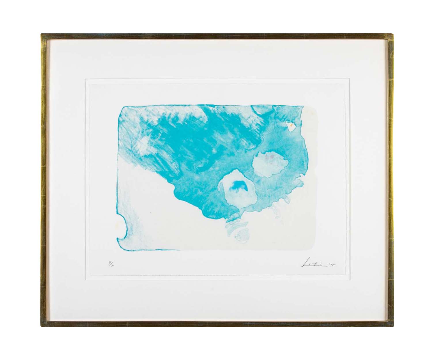 "Reflection VII" Color Lithograph by Helen Frankenthaler