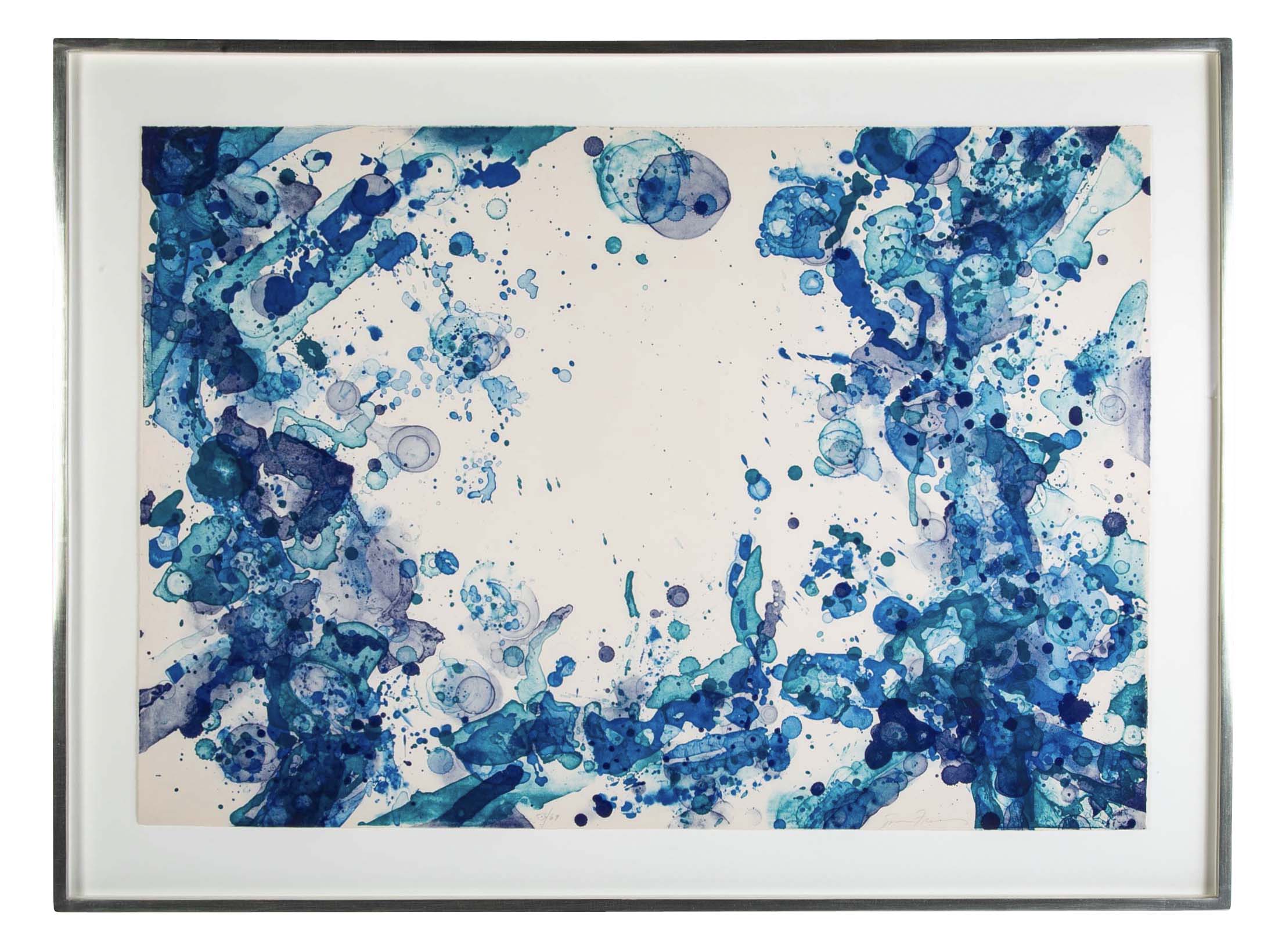 "White Bone" (SF119) Lithograph in Colors by Sam Francis