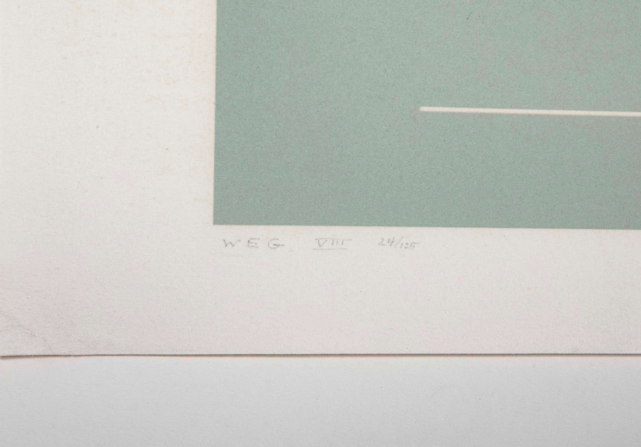 "White Embossing on Gray VI", by Josef Albers