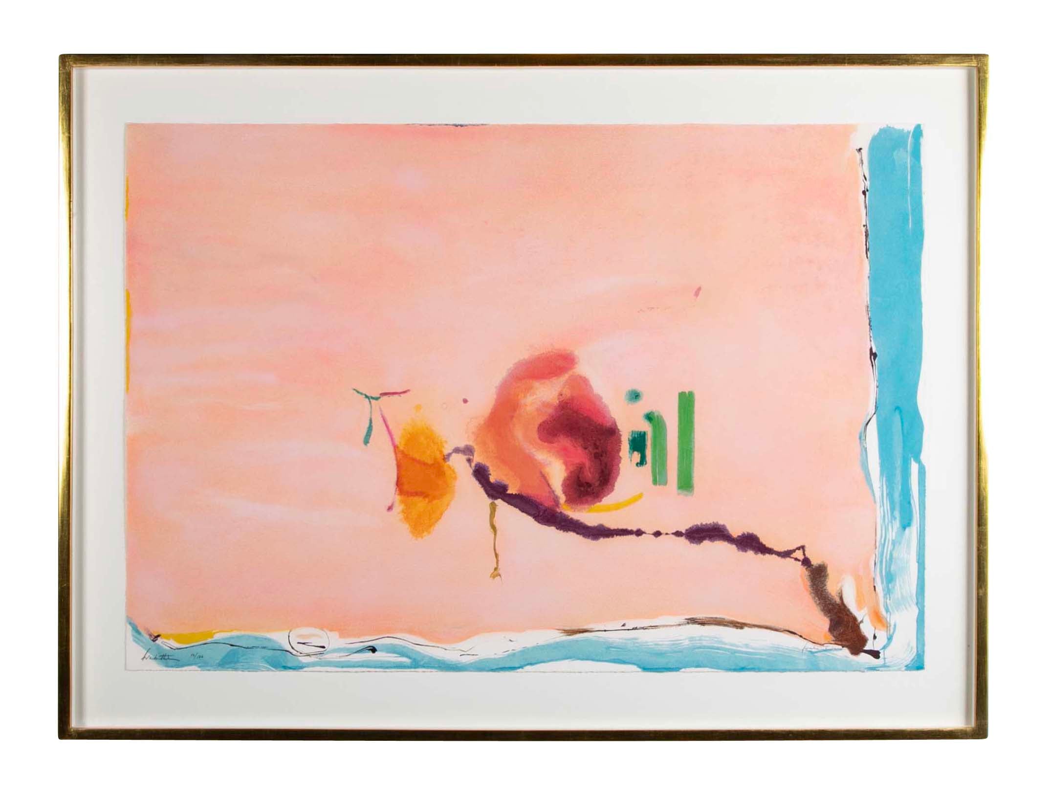"Flirt" Screen Print in Colors by Helen Frankenthaler