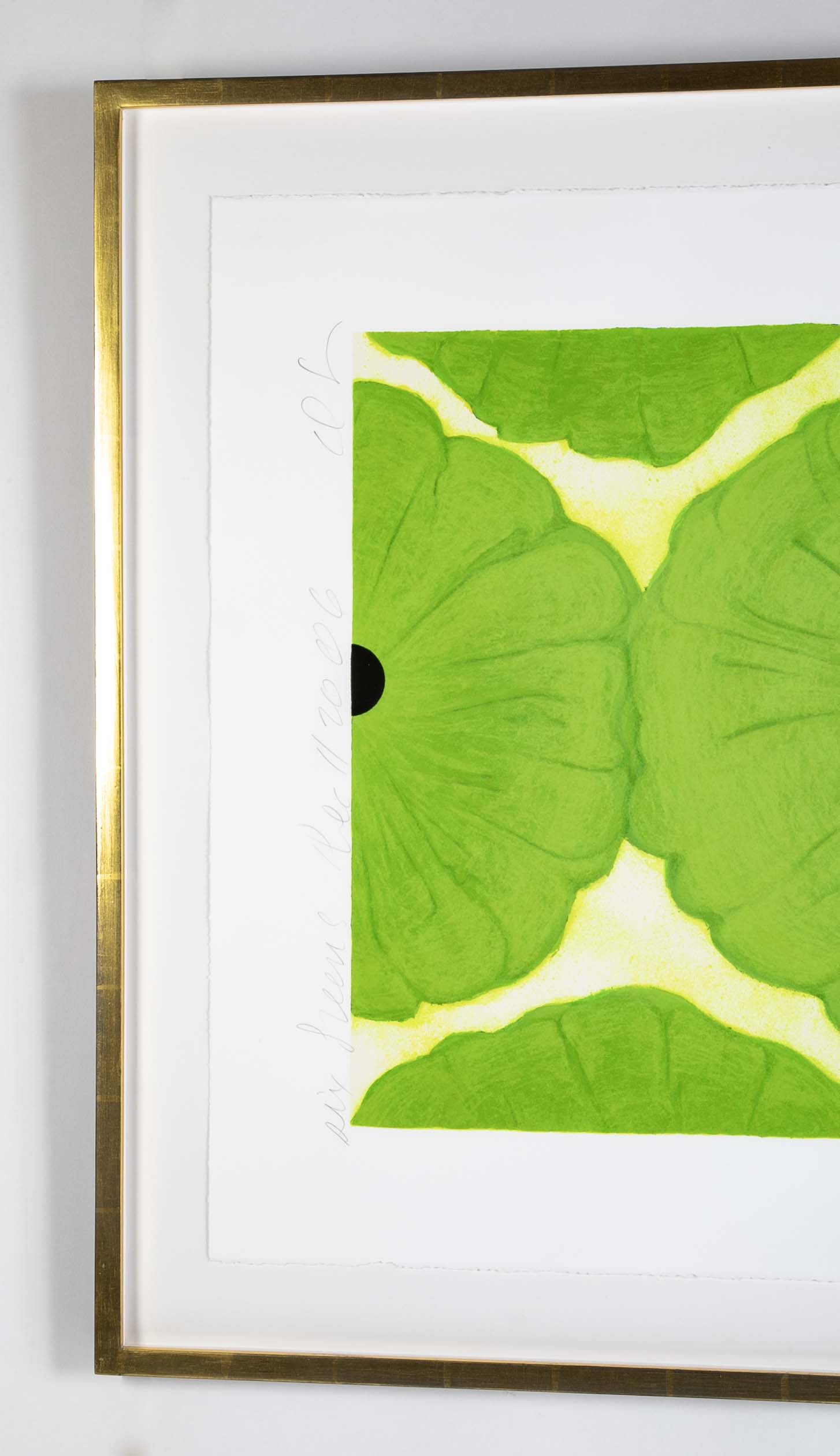 "Six Greens" Screenprint on Paper by Donald Sultan