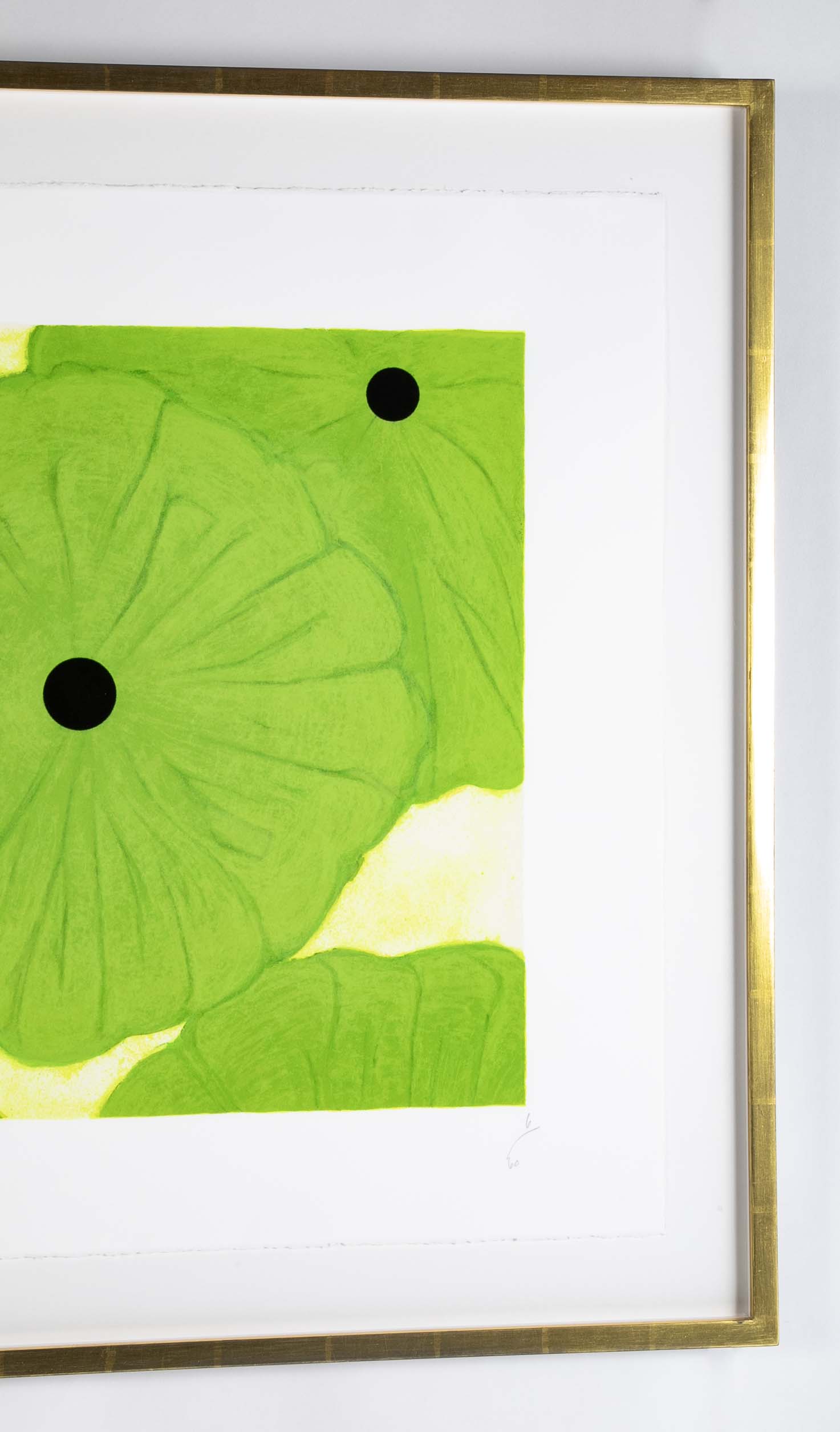"Six Greens" Screenprint on Paper by Donald Sultan