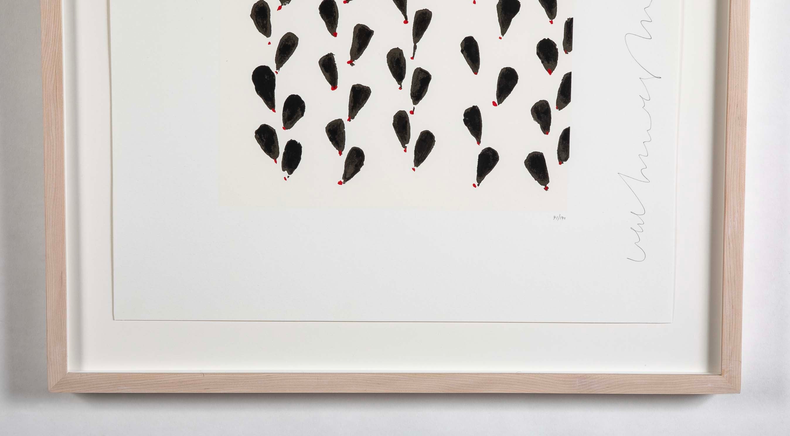 "Wallflowers" Serigraph of Flowers by Donald Sultan