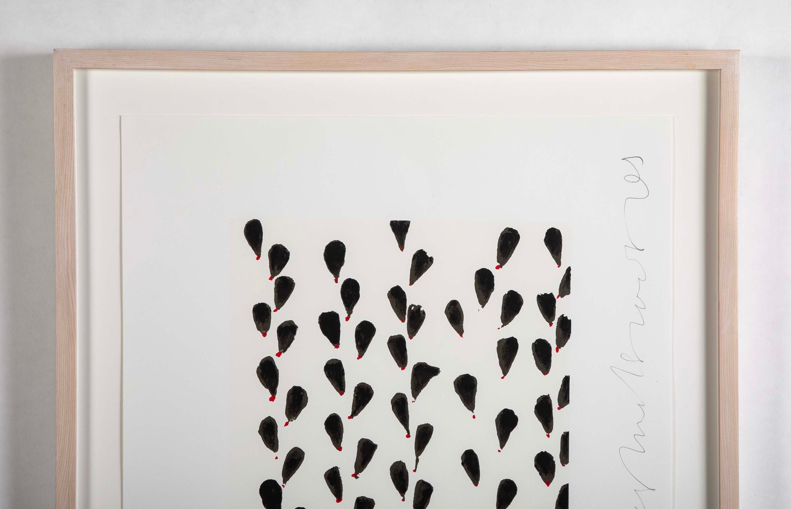"Wallflowers" Serigraph of Flowers by Donald Sultan
