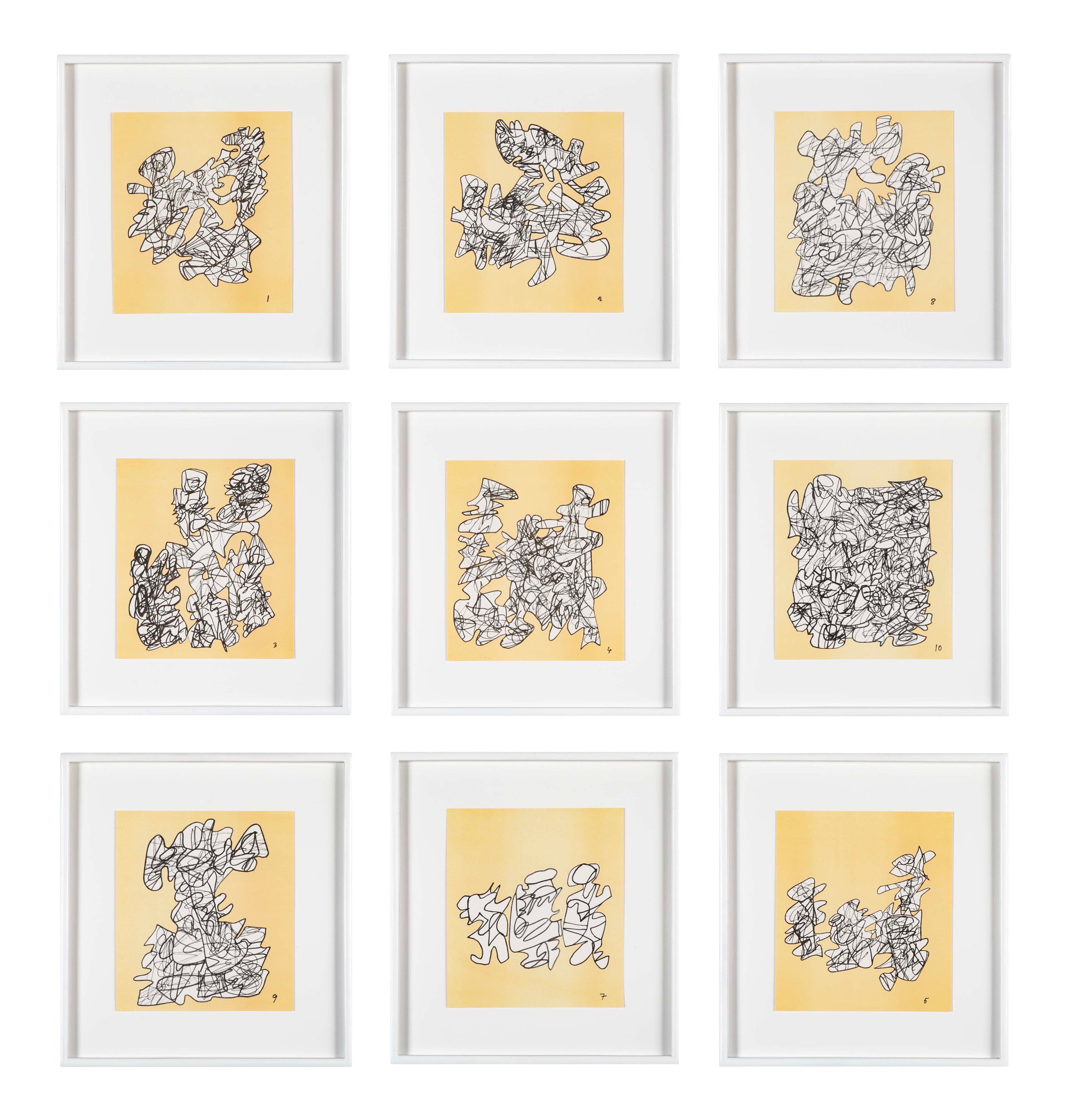 9 Lithographs by Jean Dubuffet from "Conjectures 1983" - Priced Individually