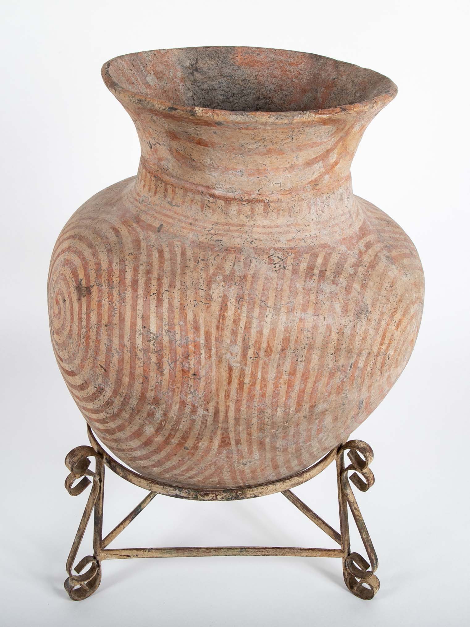 Thai "Ban Chiang" Pottery Vessel on Stand