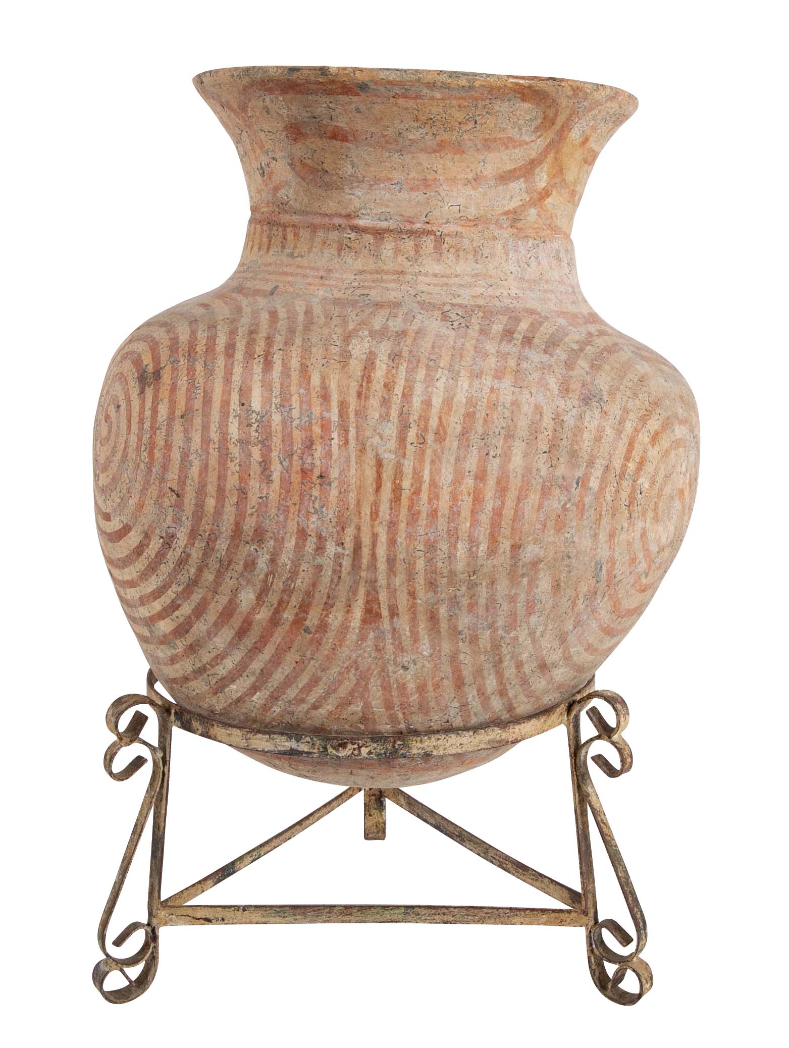 Thai "Ban Chiang" Pottery Vessel on Stand