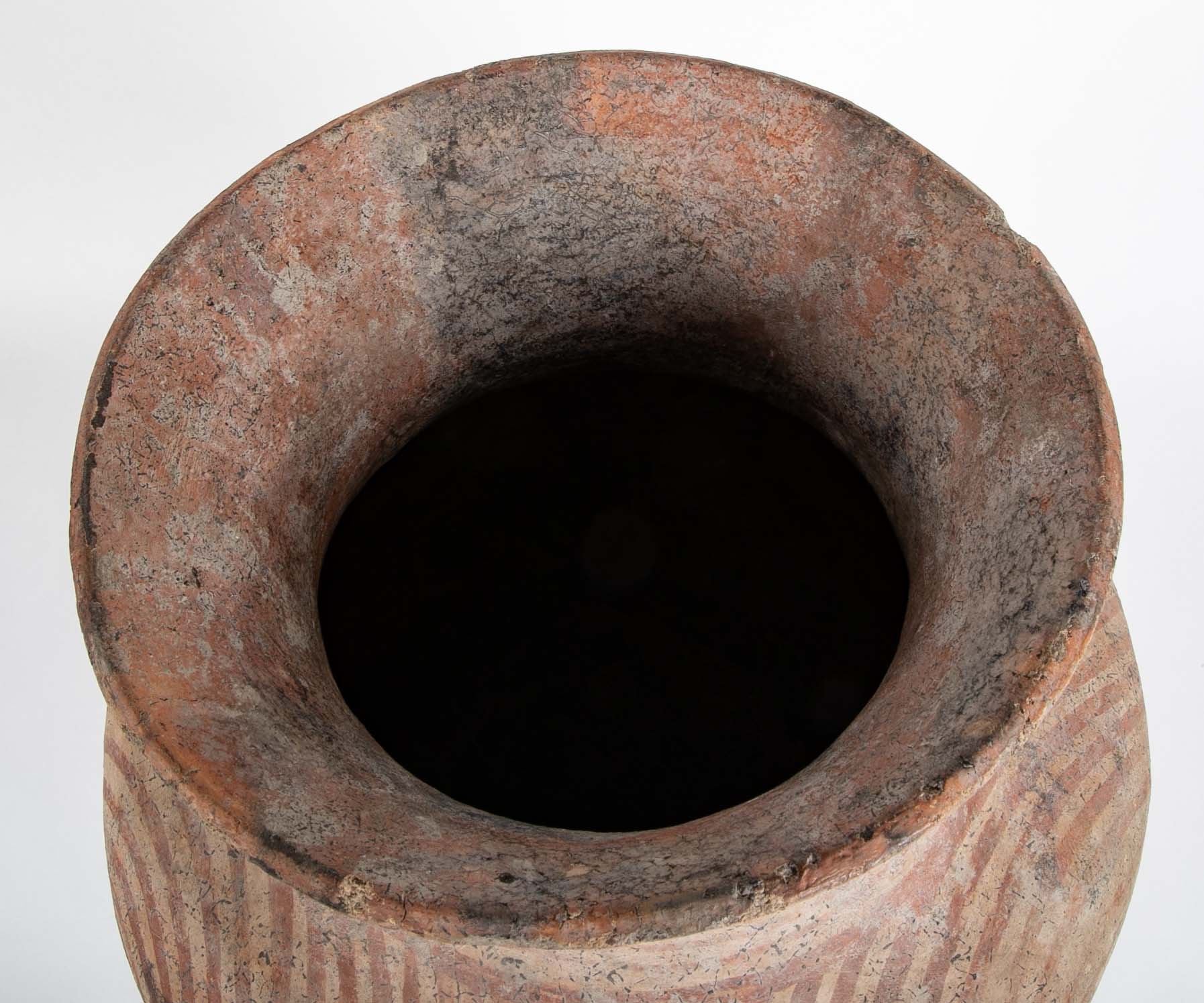 Thai "Ban Chiang" Pottery Vessel on Stand