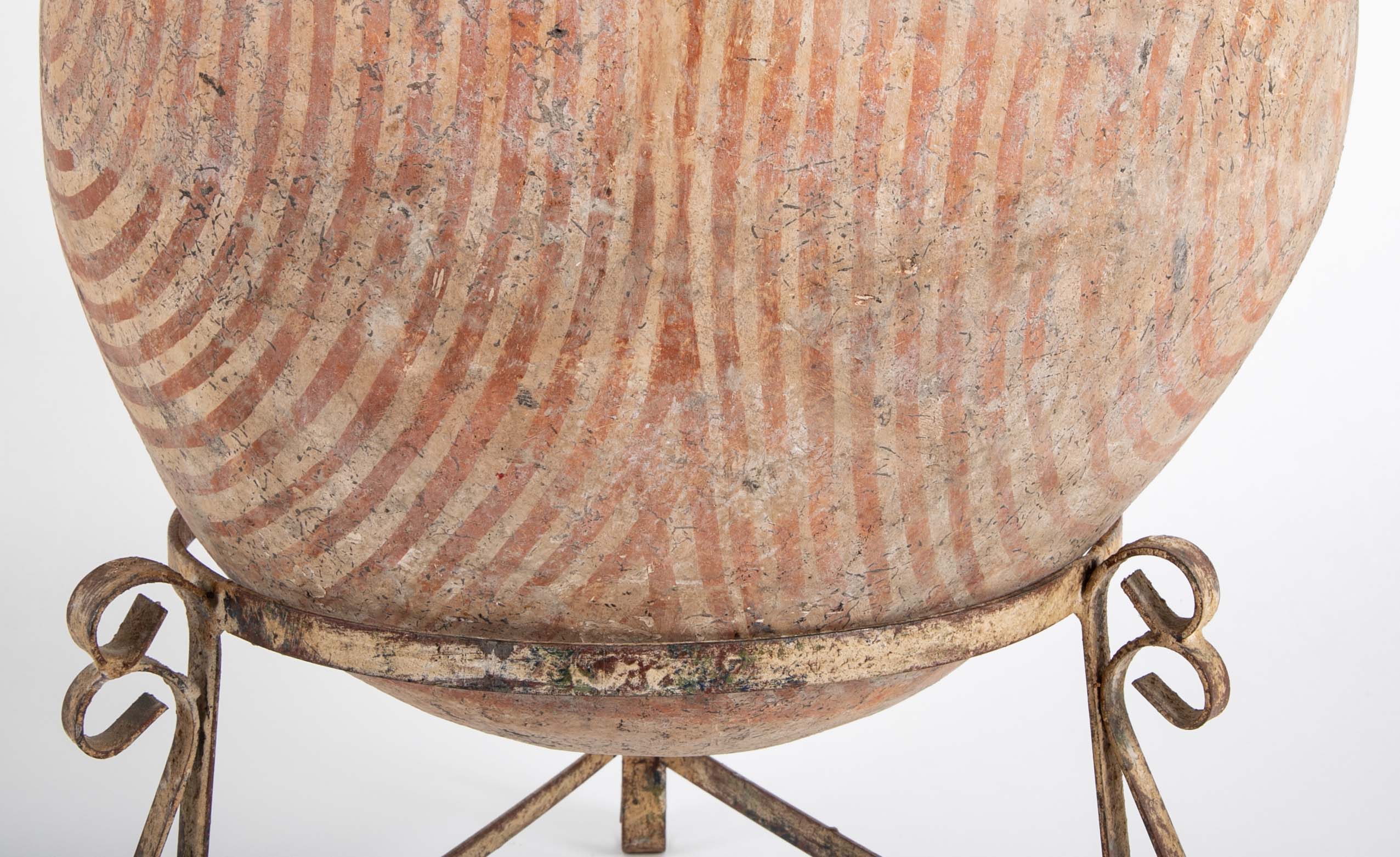 Thai "Ban Chiang" Pottery Vessel on Stand