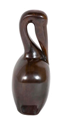 "Le Pelican" Patinated Bronze Sculpture by Ferdinand Parpan