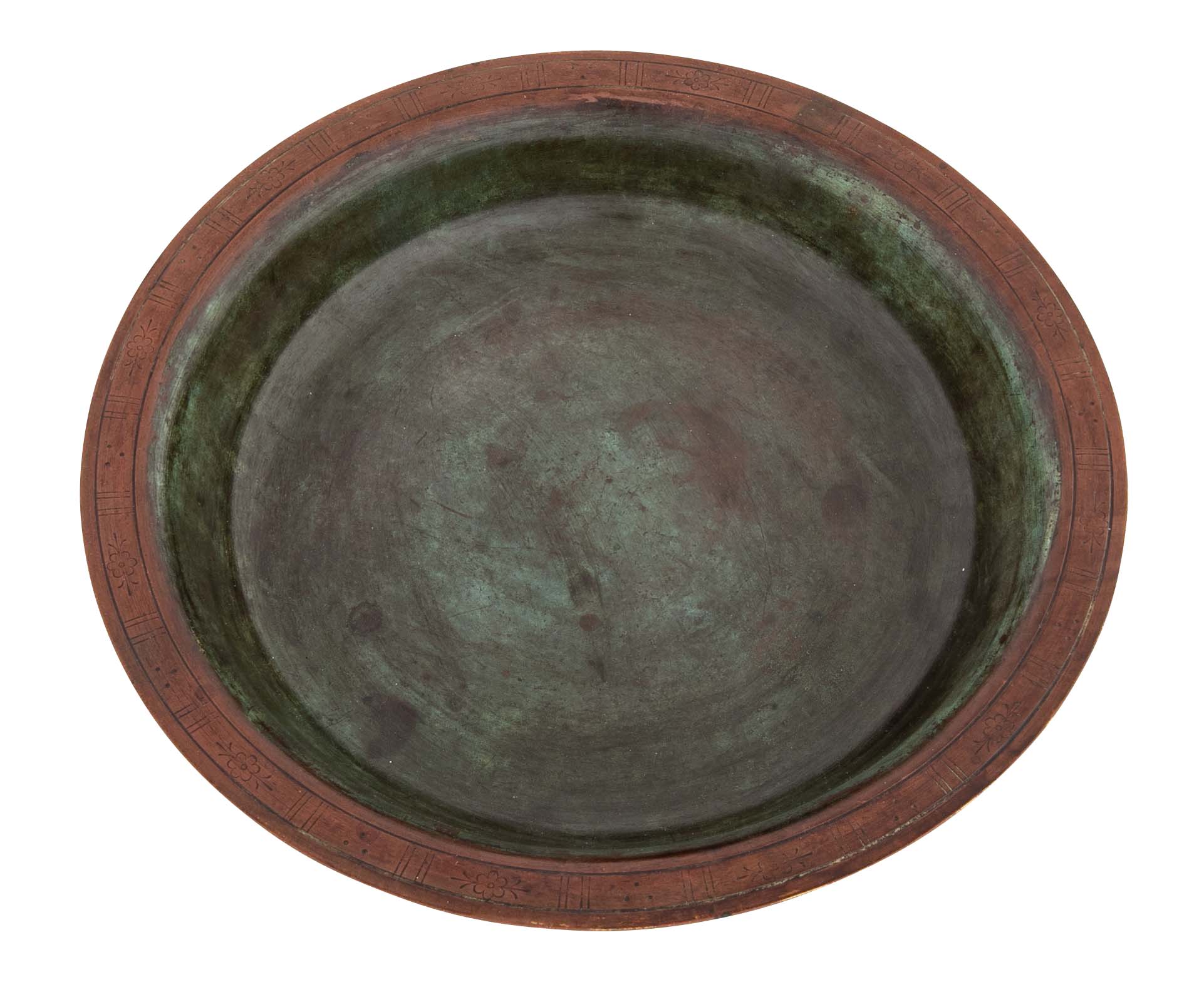 A Just Andersen Patinated Bronze Bowl
