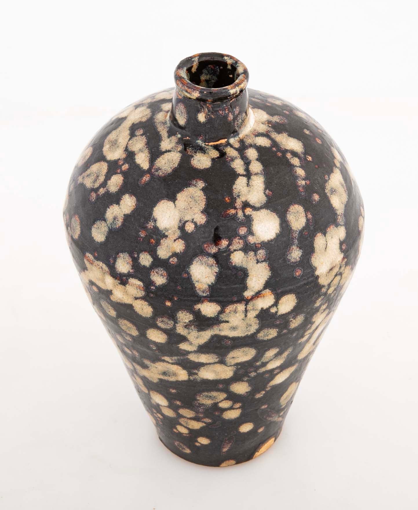 Jizhou Tortoiseshell Glazed Meiping Form Vase