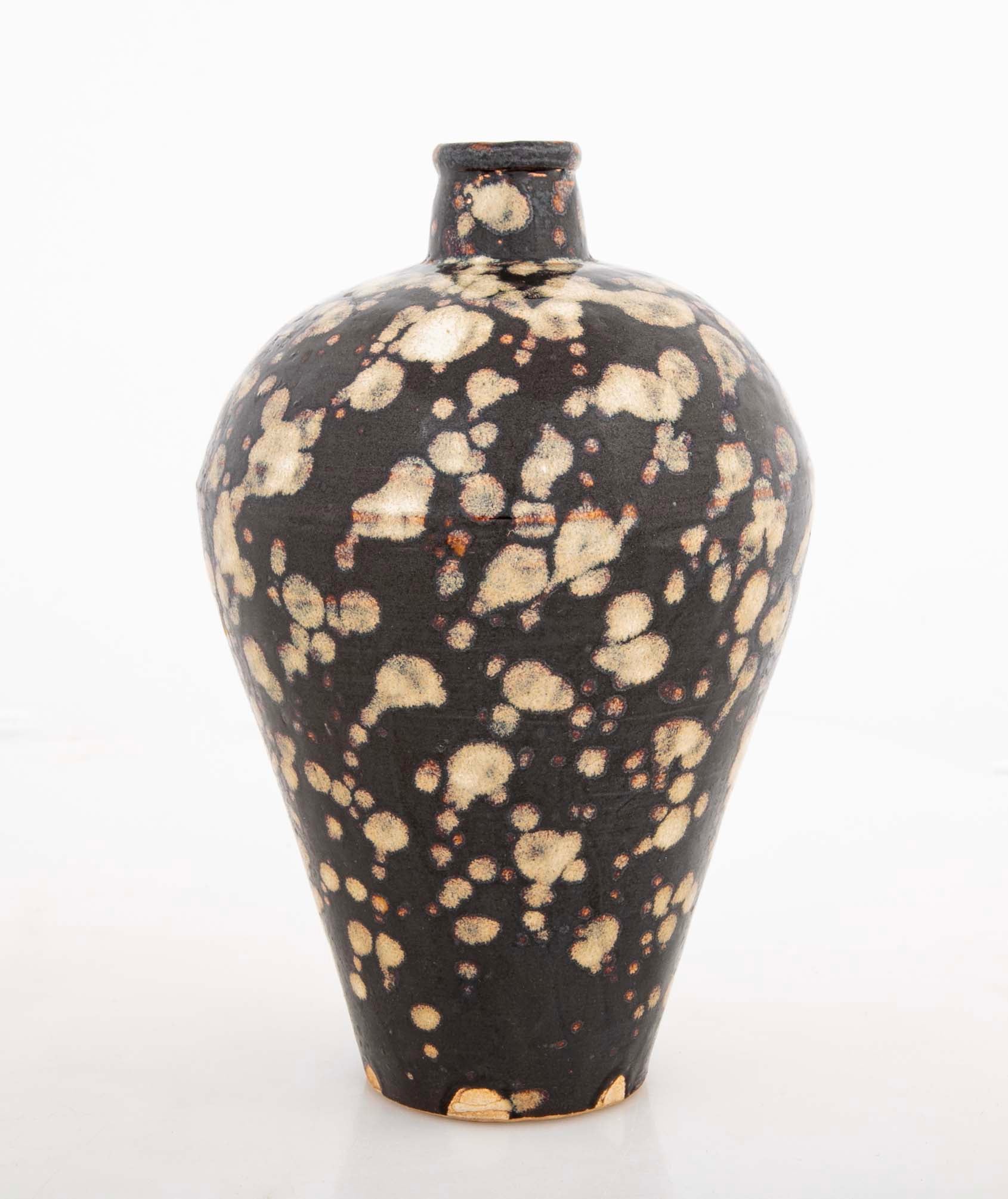Jizhou Tortoiseshell Glazed Meiping Form Vase
