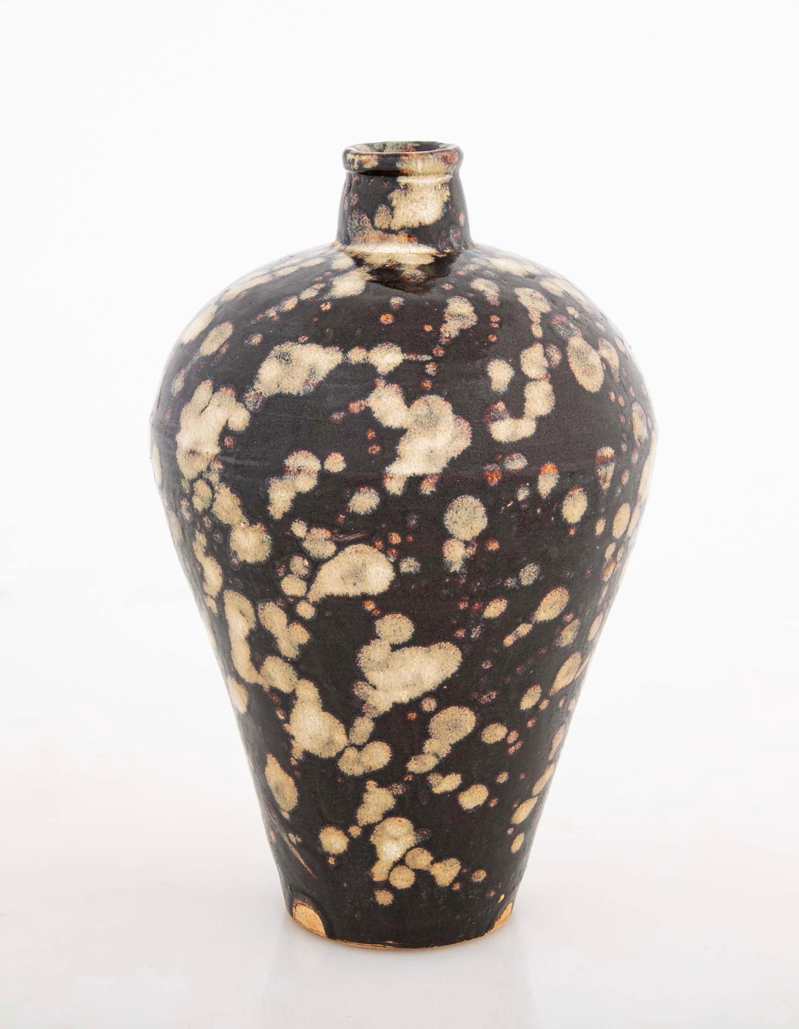 Jizhou Tortoiseshell Glazed Meiping Form Vase