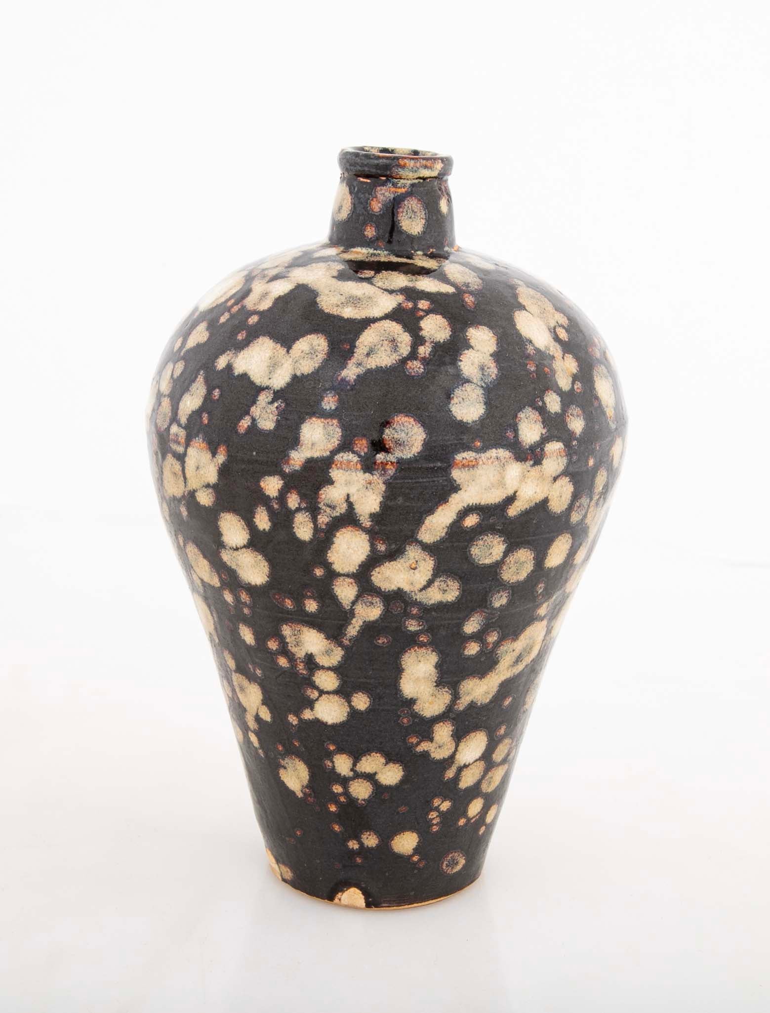 Jizhou Tortoiseshell Glazed Meiping Form Vase