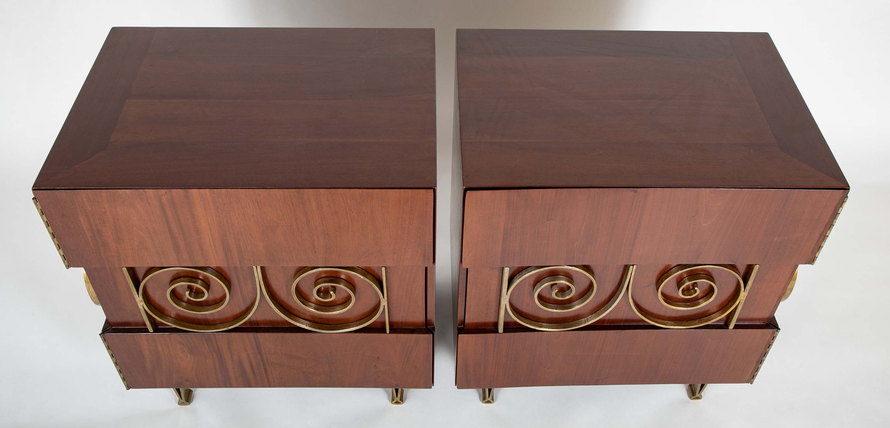 Pair of Lacquered Side Cabinets by Edmond Spence