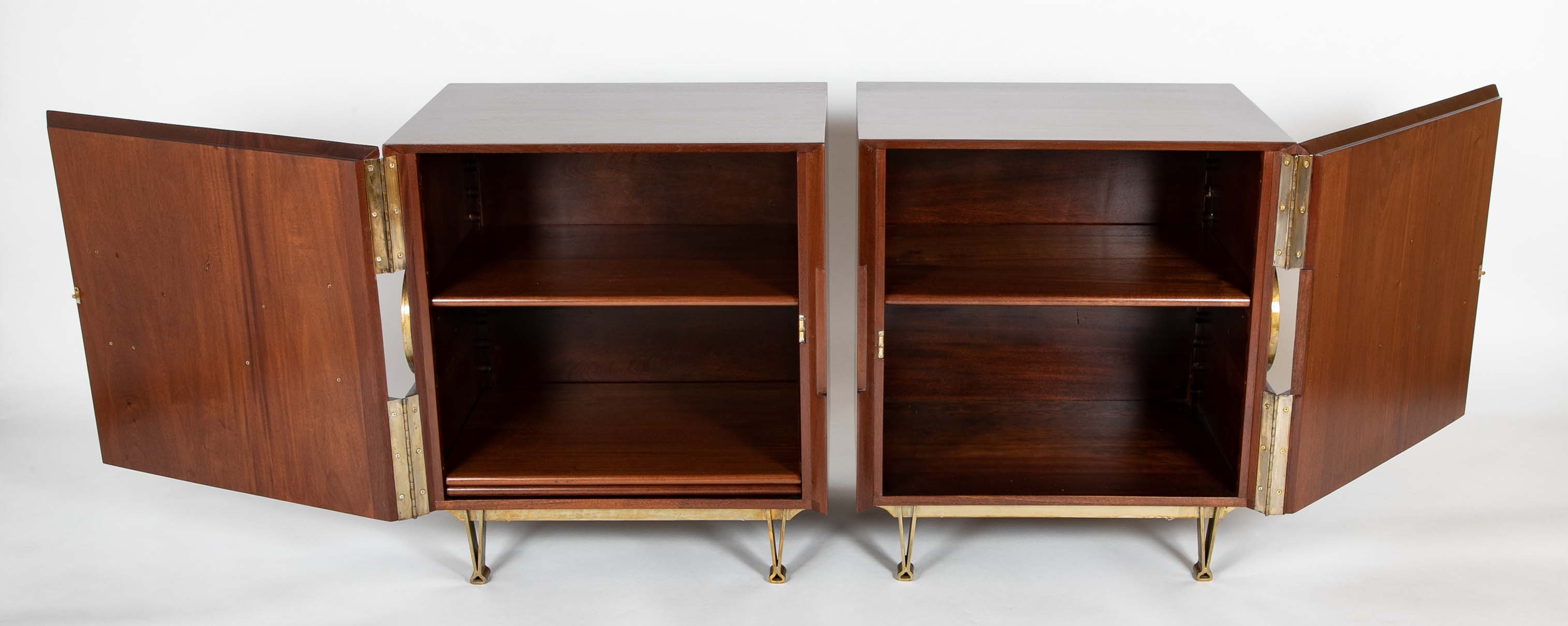 Pair of Lacquered Side Cabinets by Edmond Spence