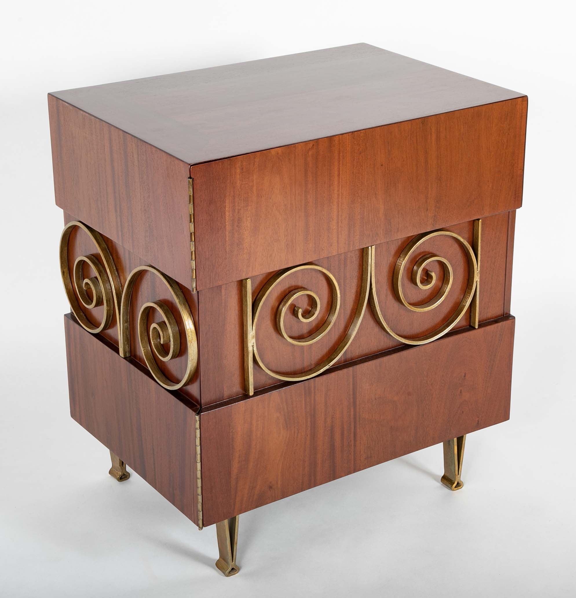 Pair of Lacquered Side Cabinets by Edmond Spence
