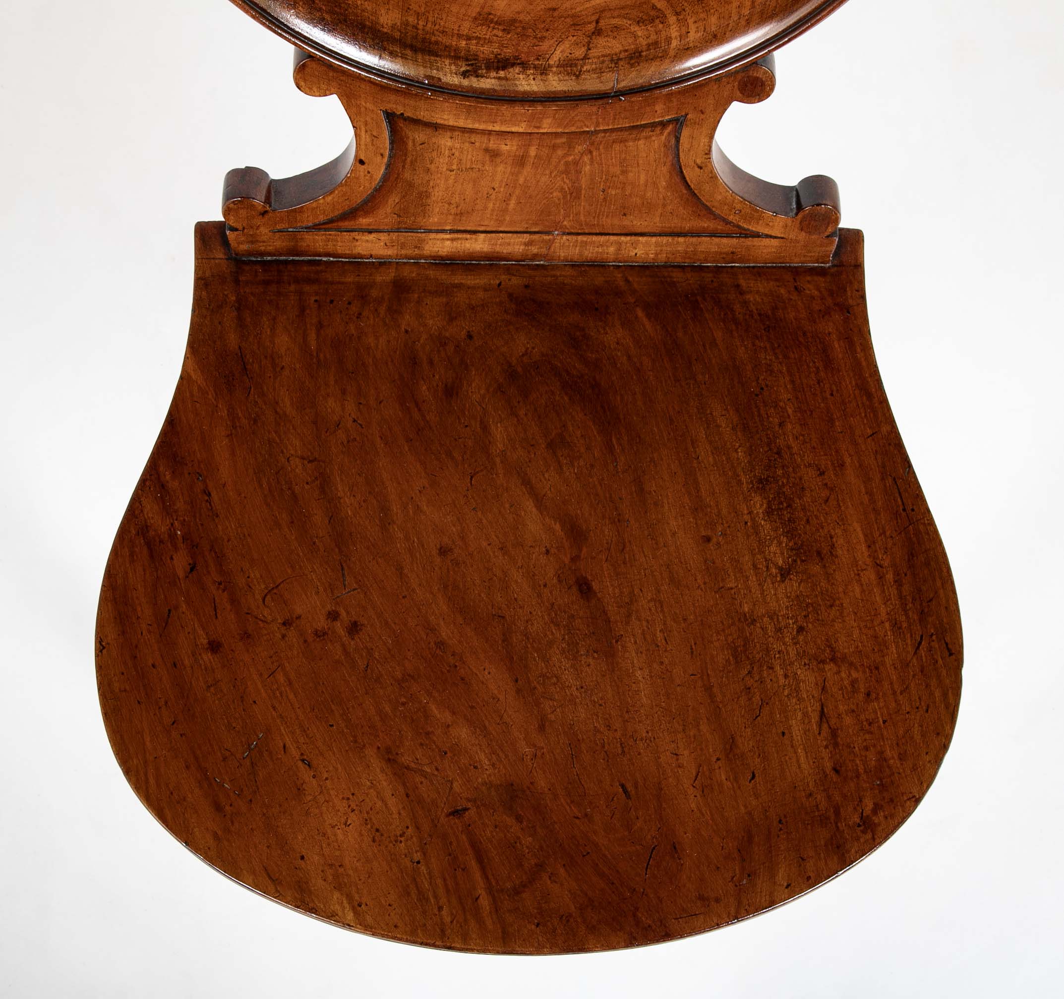 Early 19th Century English Mahogany Hall Chair