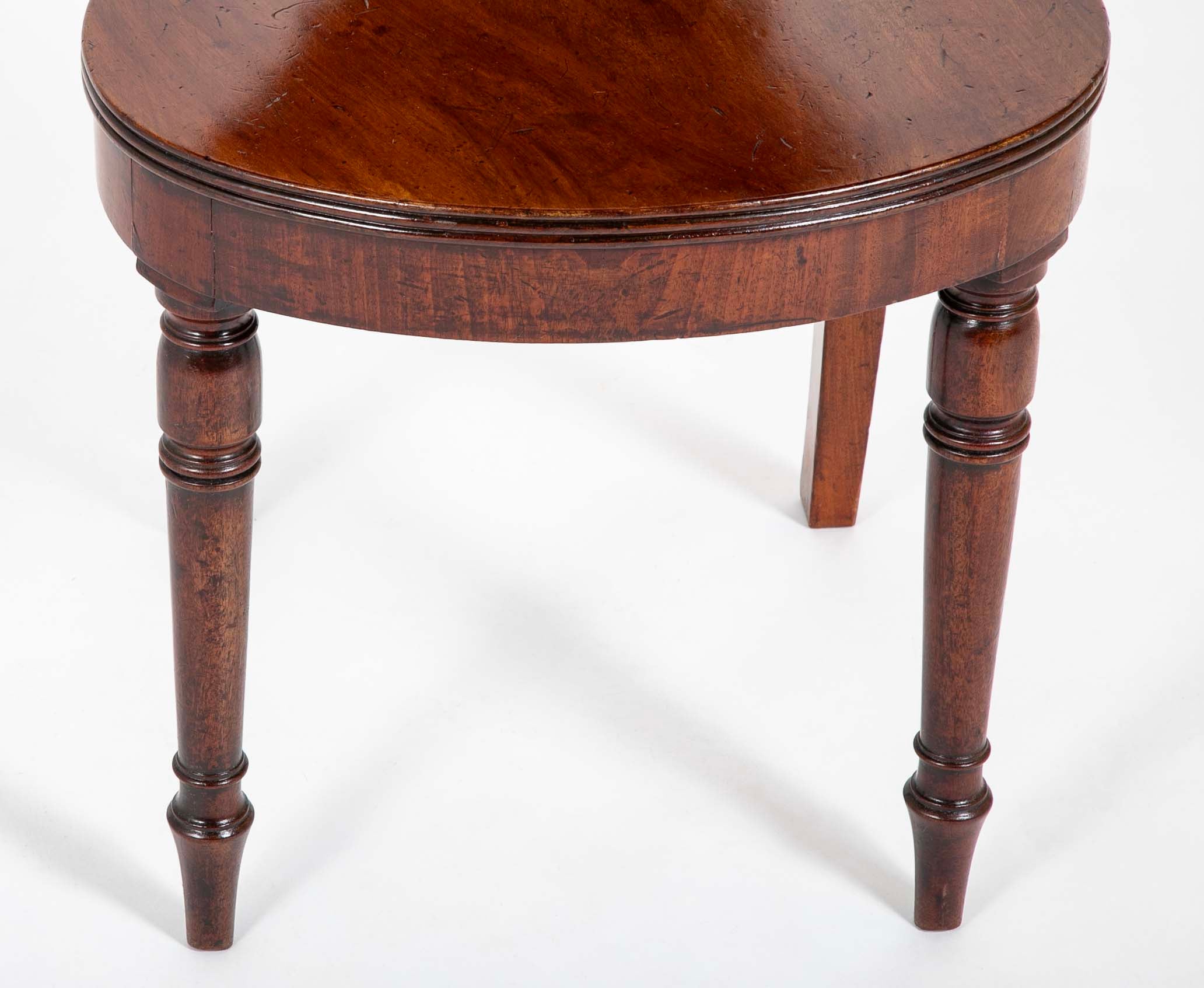 Early 19th Century English Mahogany Hall Chair