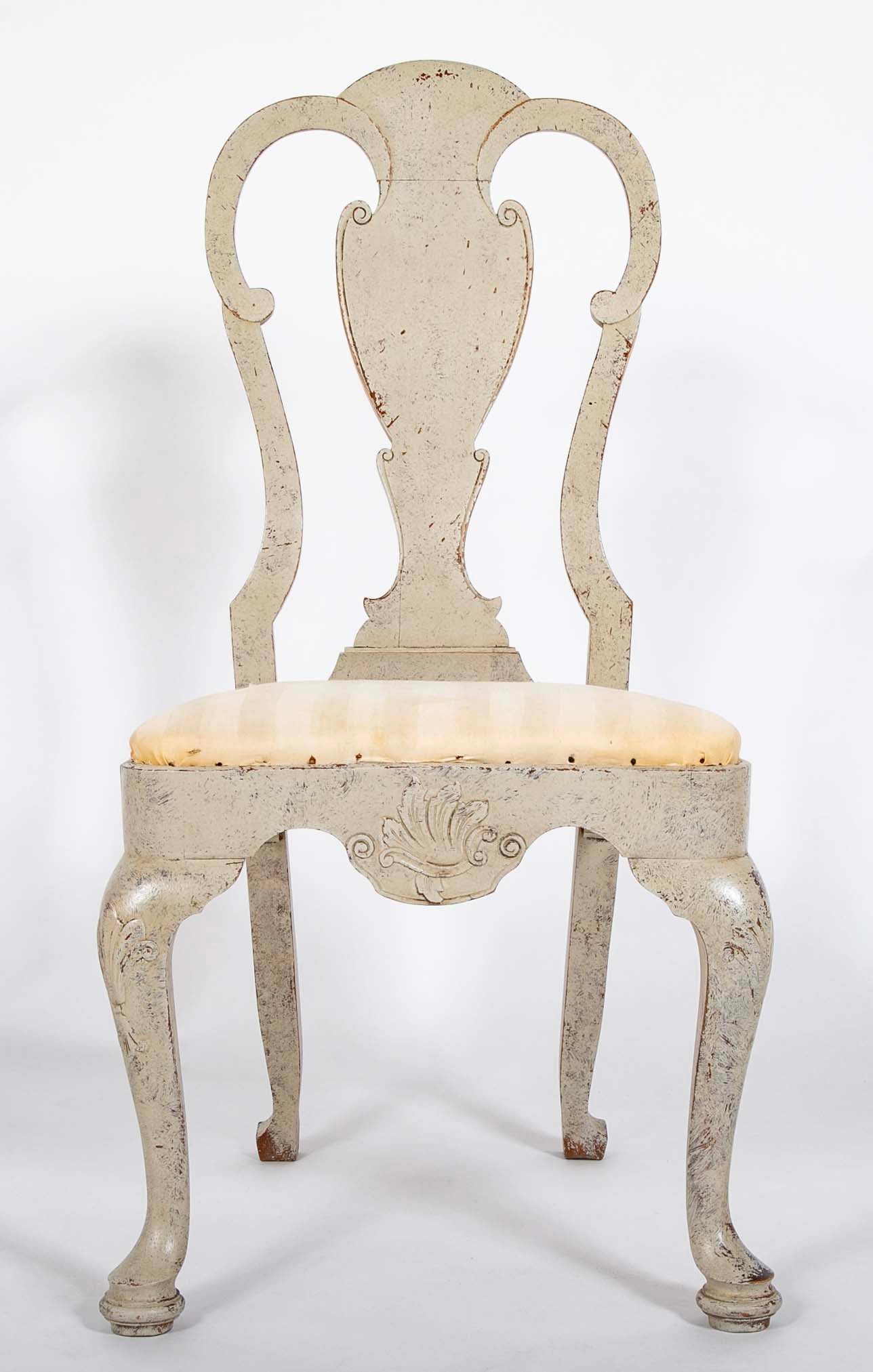 Set of Eight Rococo Style Chairs