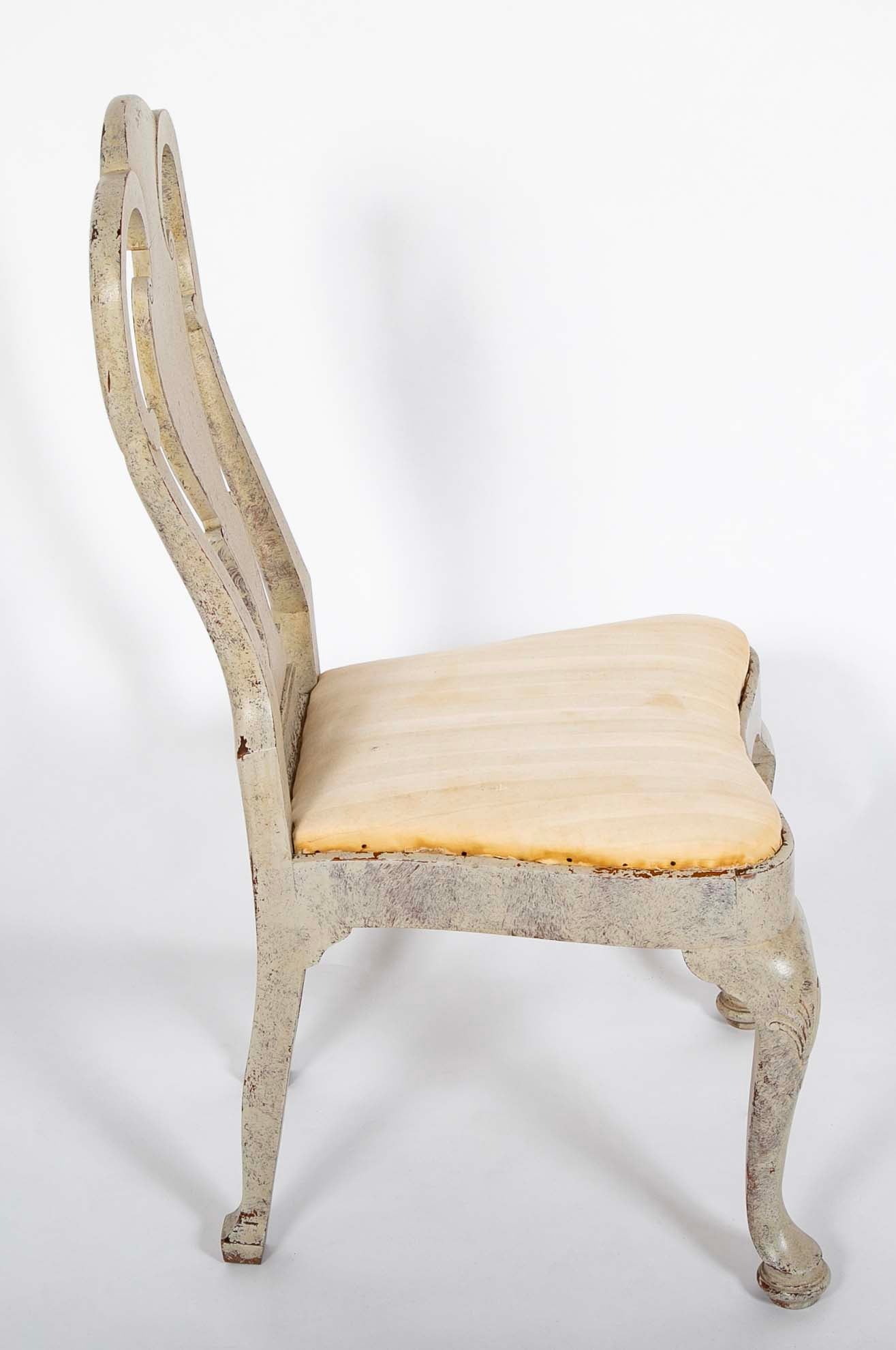 Set of Eight Rococo Style Chairs