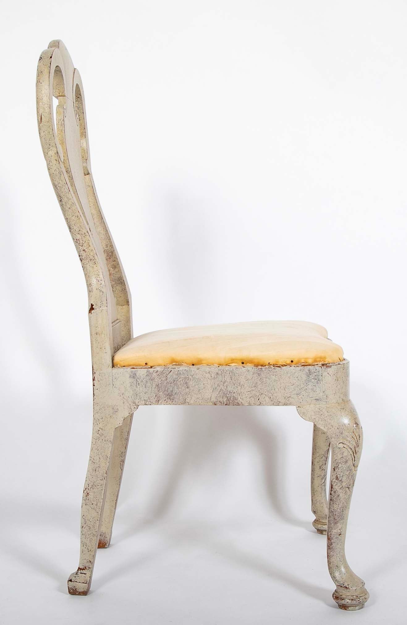 Set of Eight Rococo Style Chairs