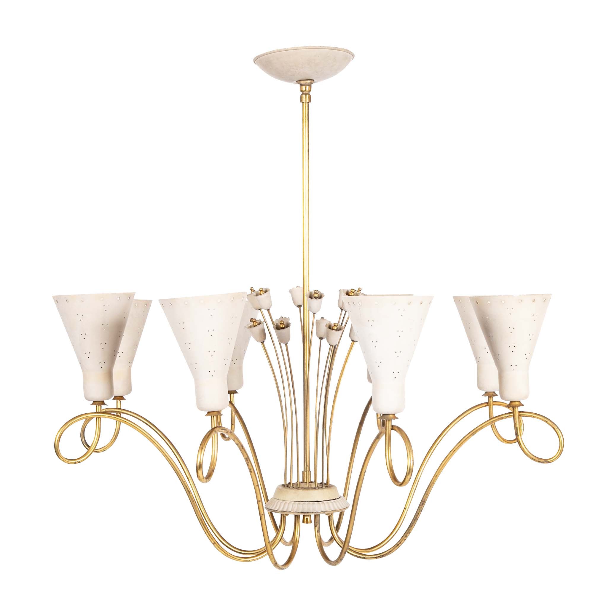 Mid-Century Chandelier by Paavo Tynell for Lightolier