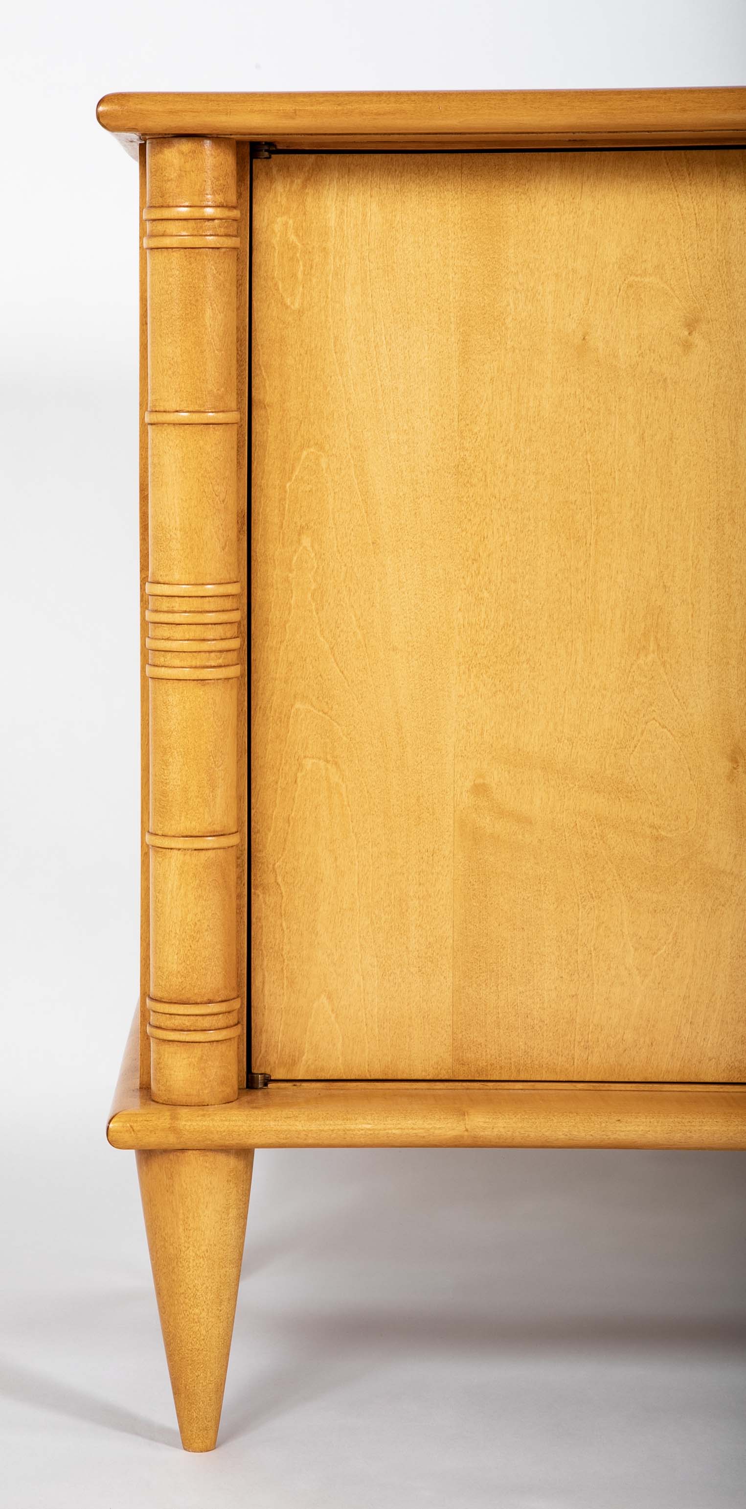 Sycamore Two Door Cabinet on Toupee Feet by Leon & Maurice Jallot