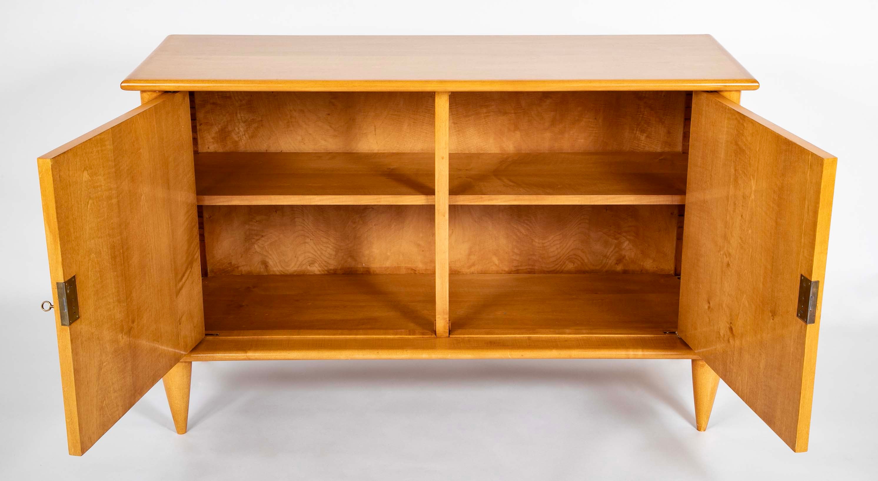 Sycamore Two Door Cabinet on Toupee Feet by Leon & Maurice Jallot