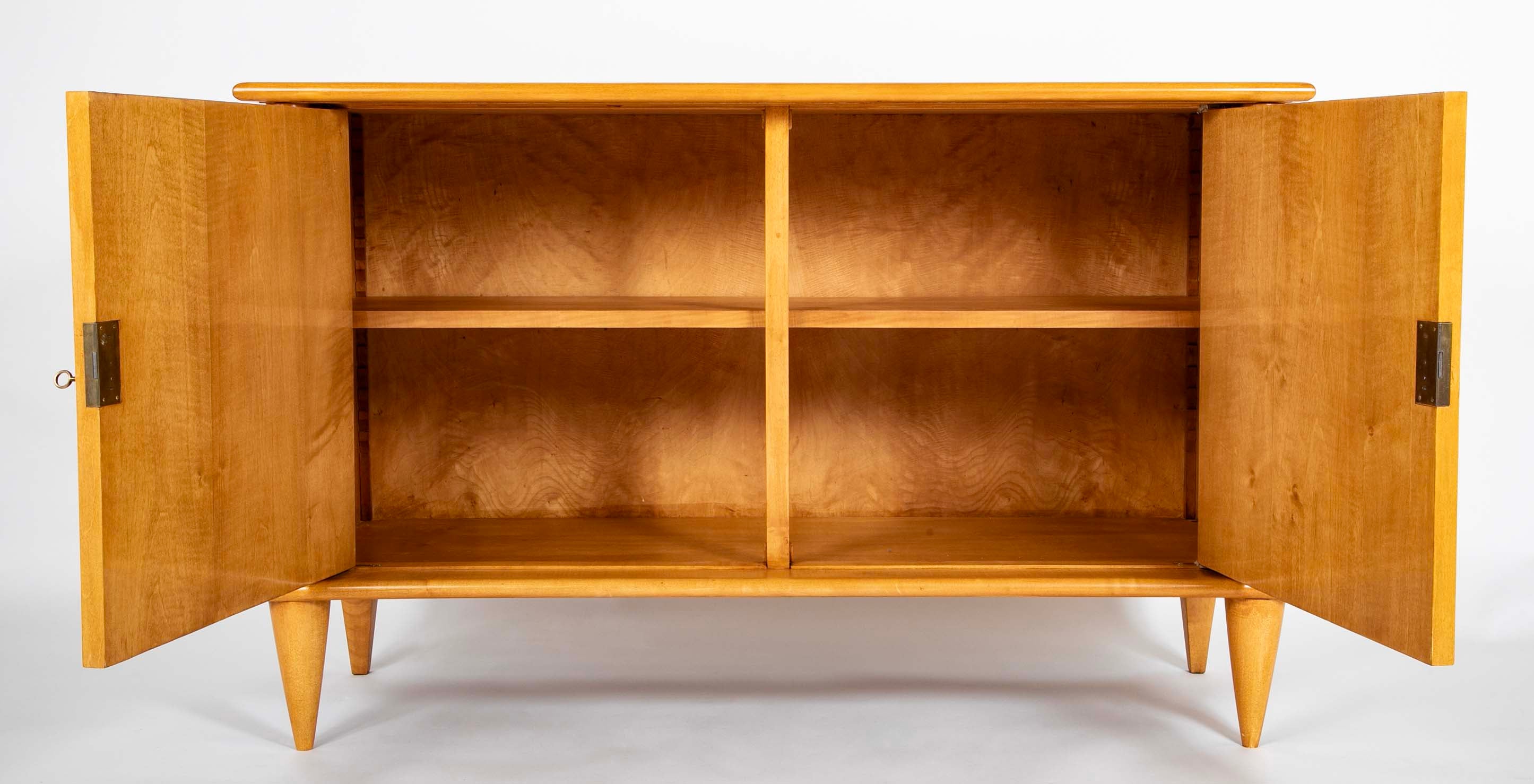 Sycamore Two Door Cabinet on Toupee Feet by Leon & Maurice Jallot