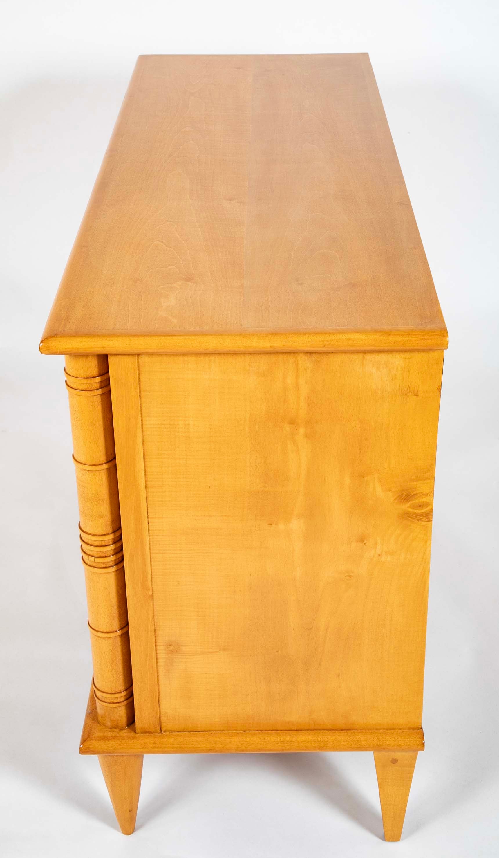 Sycamore Two Door Cabinet on Toupee Feet by Leon & Maurice Jallot