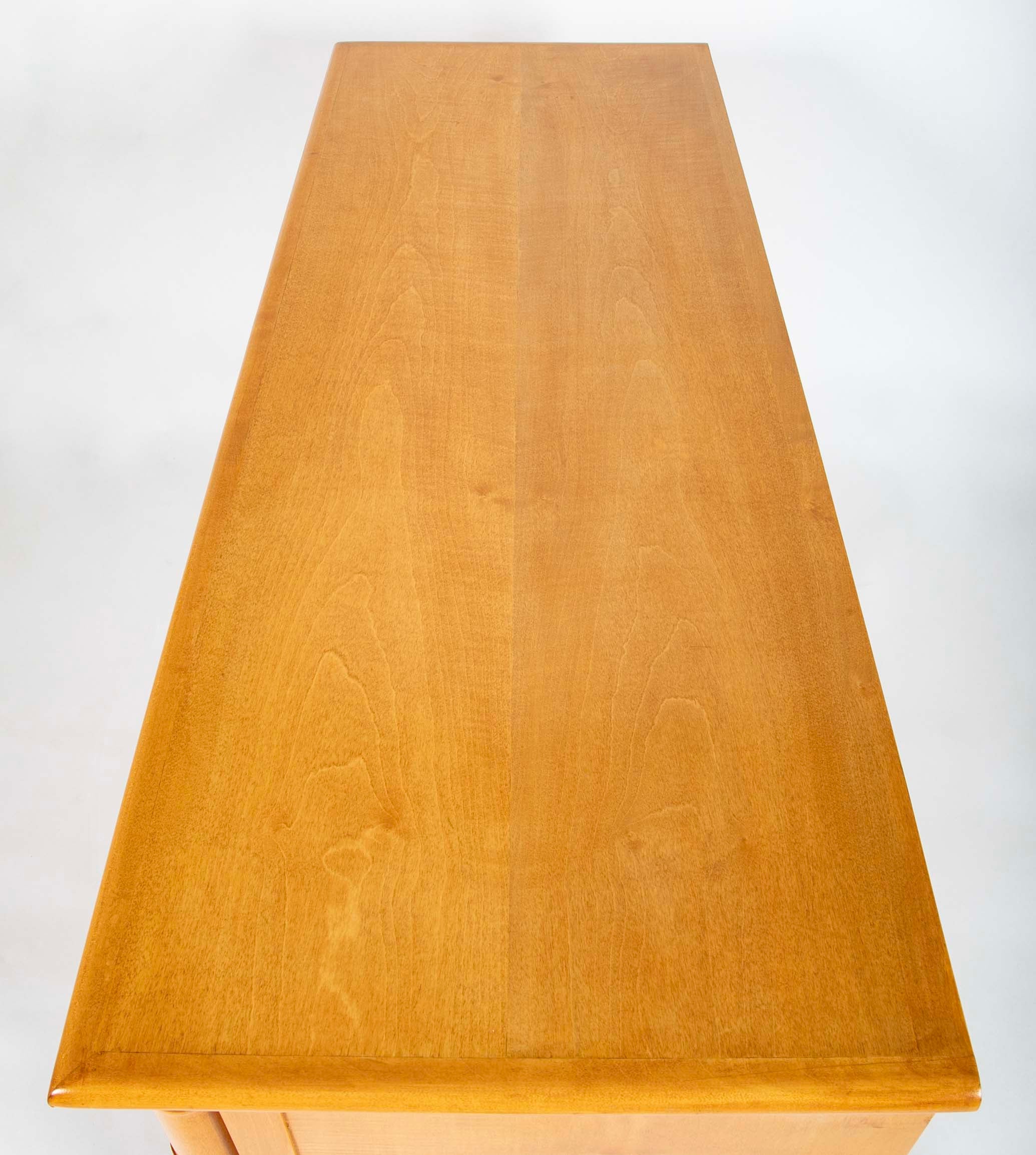 Sycamore Two Door Cabinet on Toupee Feet by Leon & Maurice Jallot