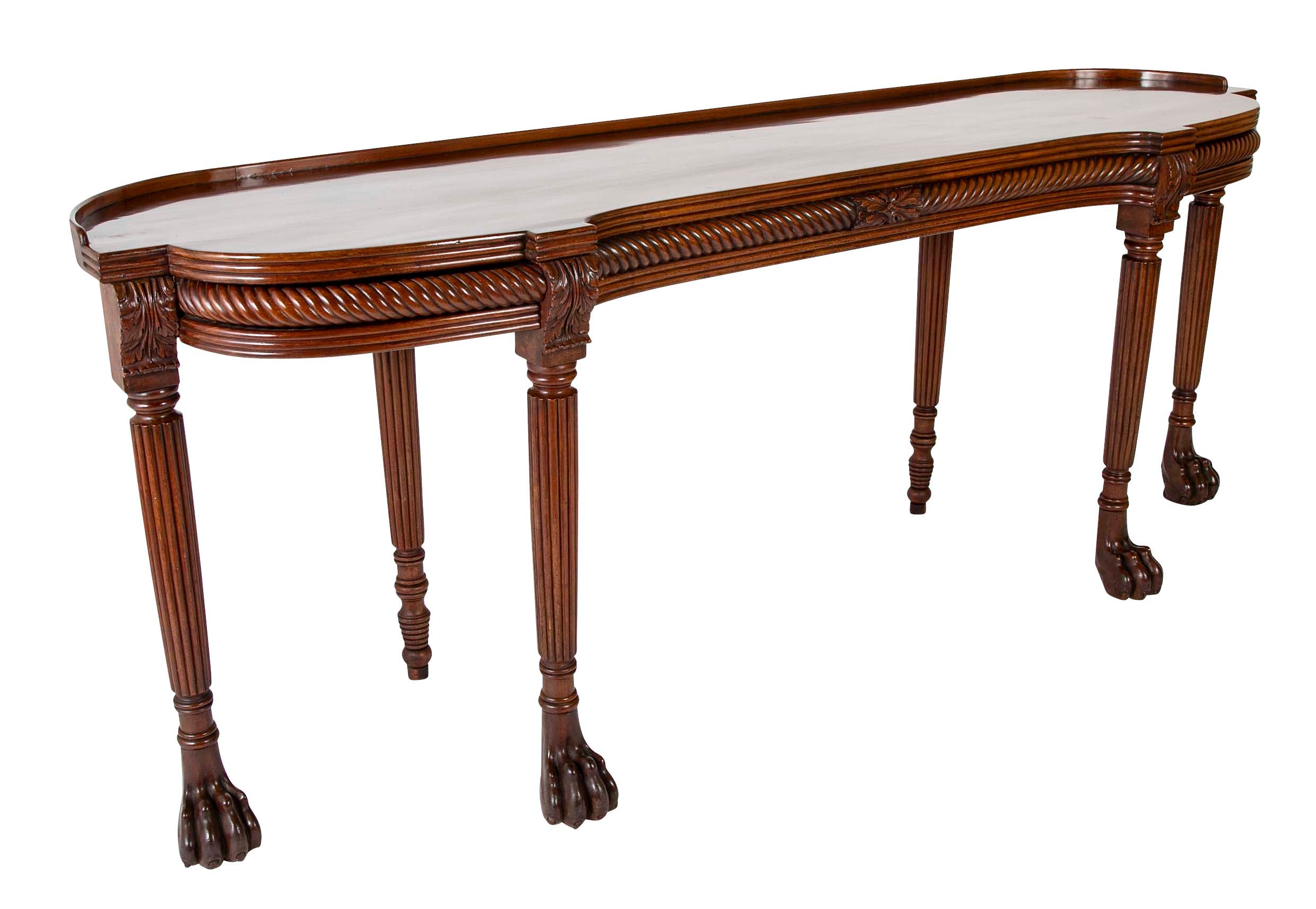 Fine English Regency Period Mahogany Serving Table