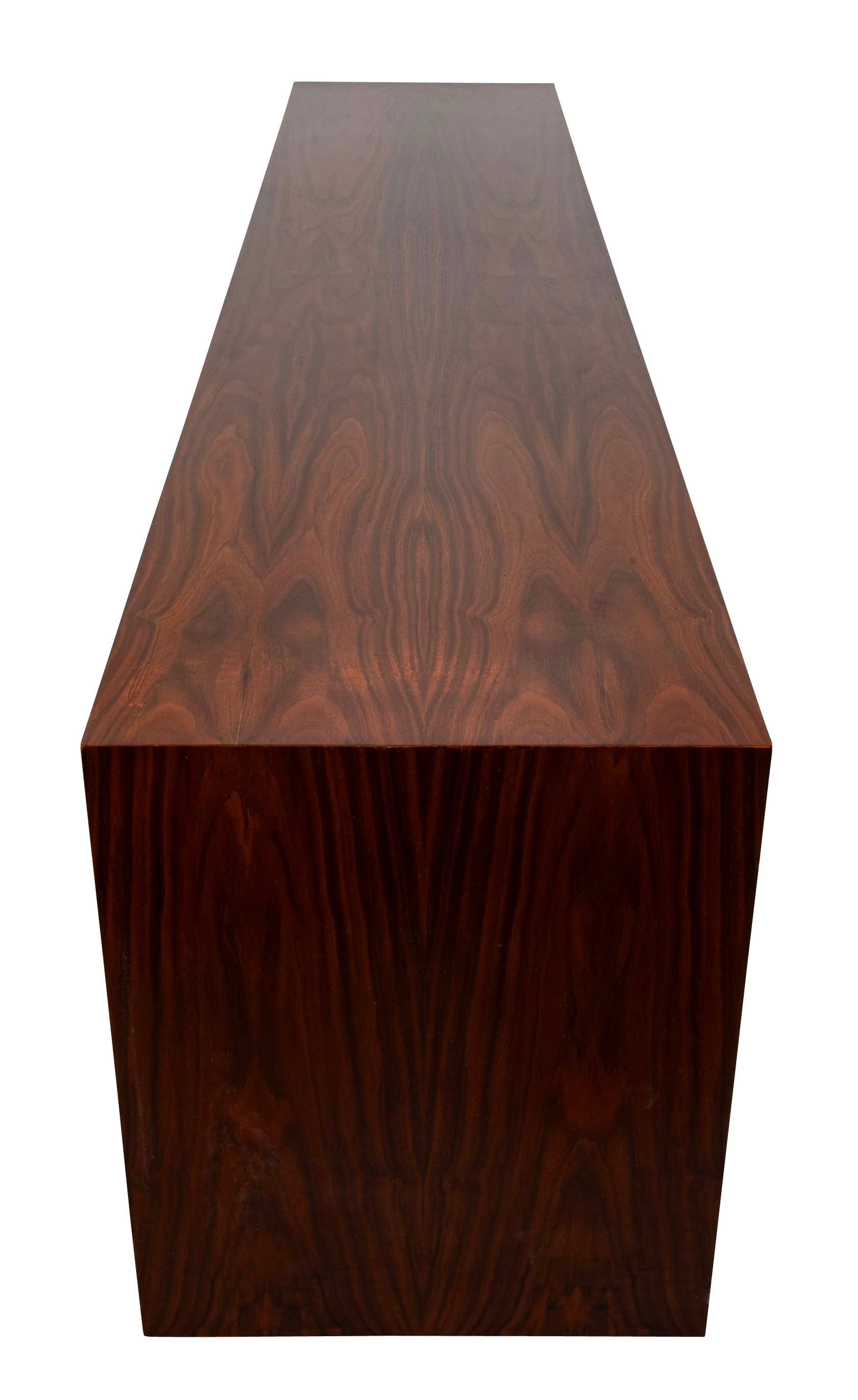 "Madison" De Coene Freres Credenza / Sideboard in Walnut & Rosewood with Fitted Drawers