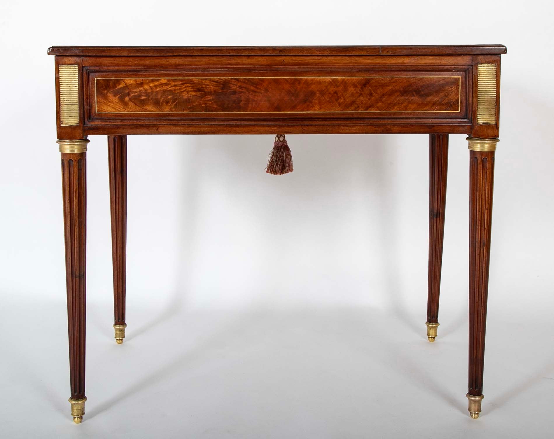A Louis XVI Period Mahogany Desk by Leonard Boudin