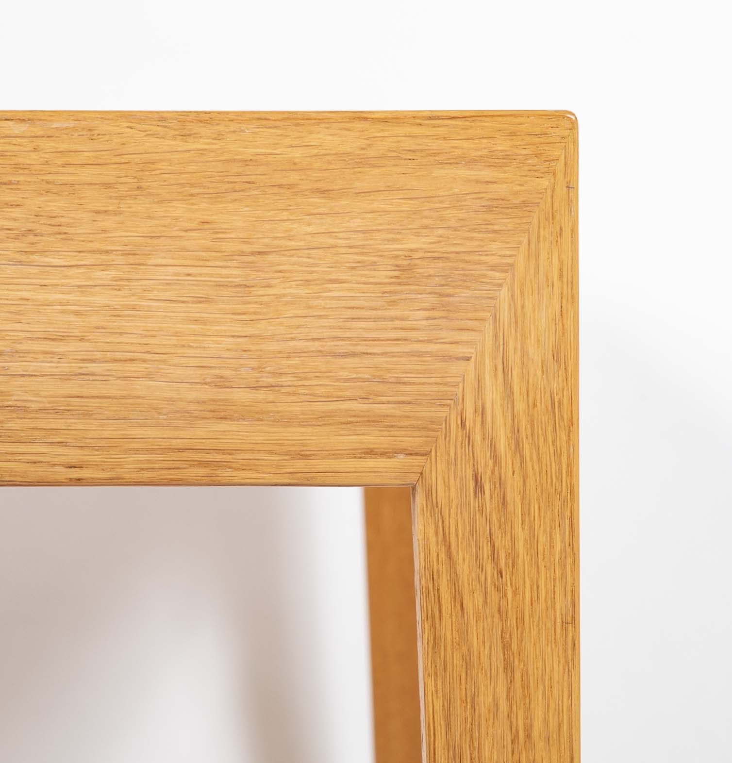 Severin Hansen Jr. Four Drawer Oak Desk Manufactured by Haslev Mobelsneckeri