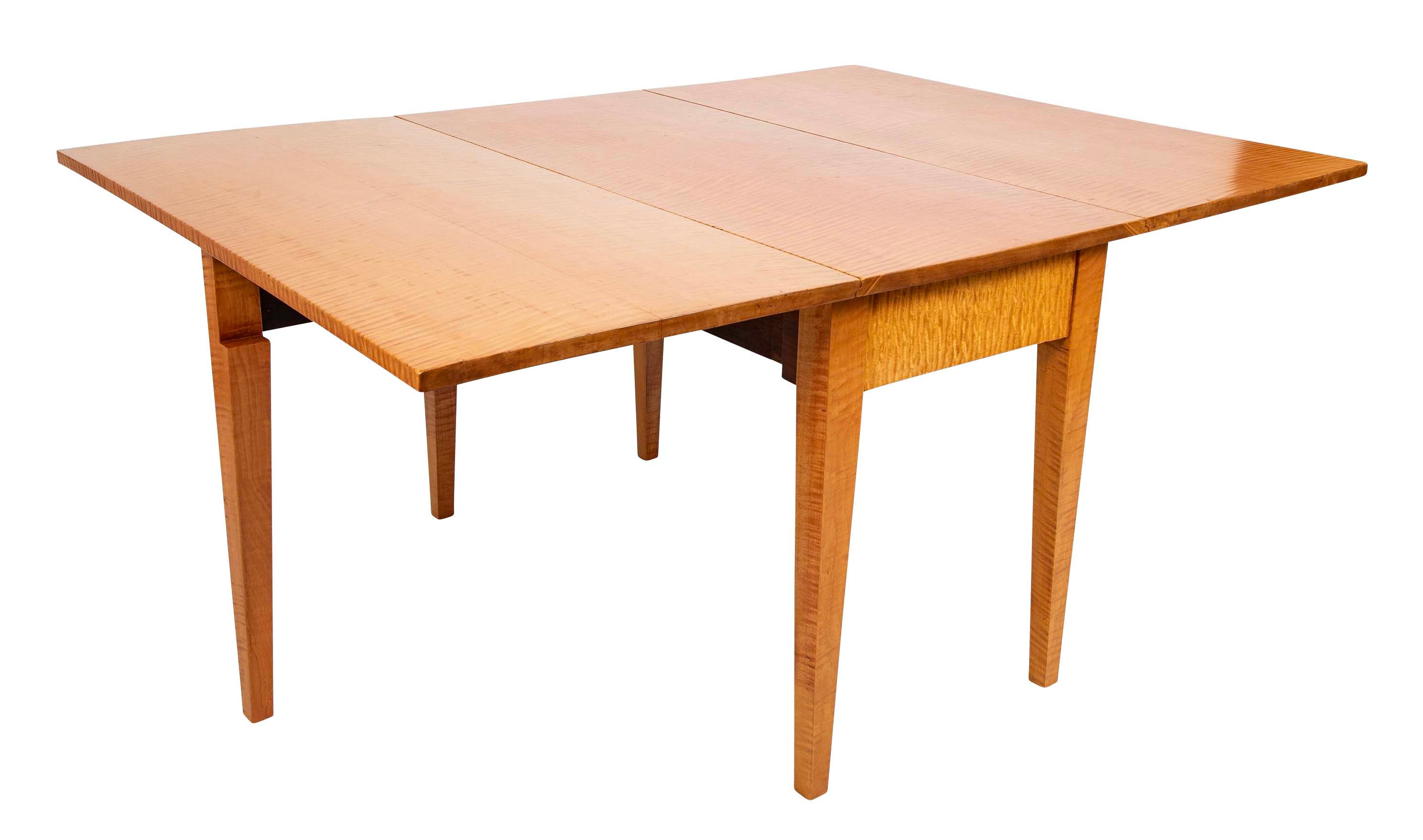 An American Federal Drop Leaf Tiger Maple Table
