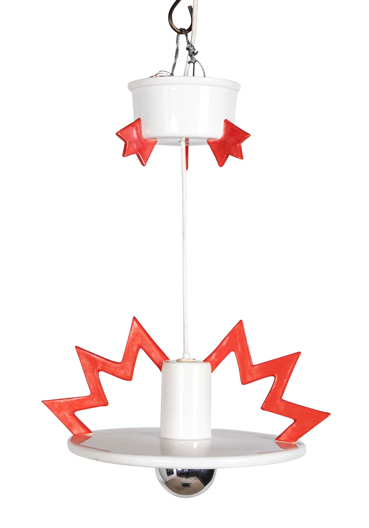 Porcelain Hanging Light Fixture by Italian Architect & Designer Matteo Thun