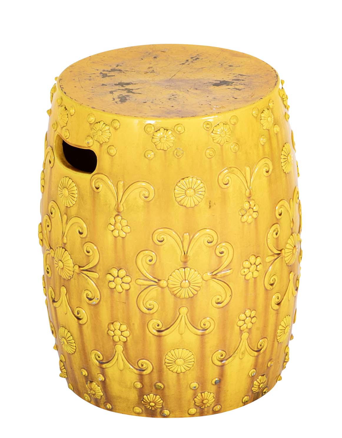 Late 19th Century English Majolica Garden Seat