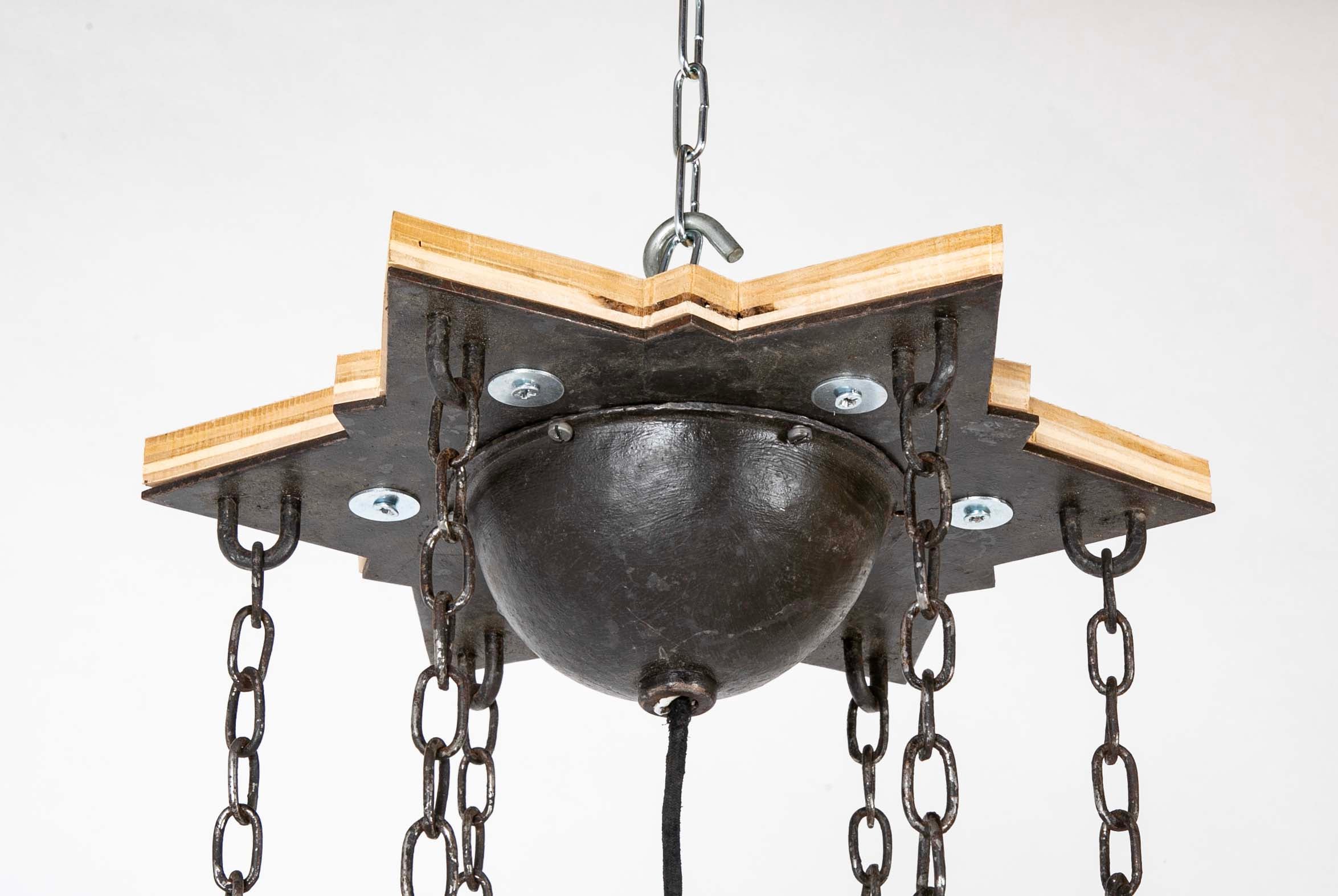 An Iron Lantern Attributed to Bruno Paul
