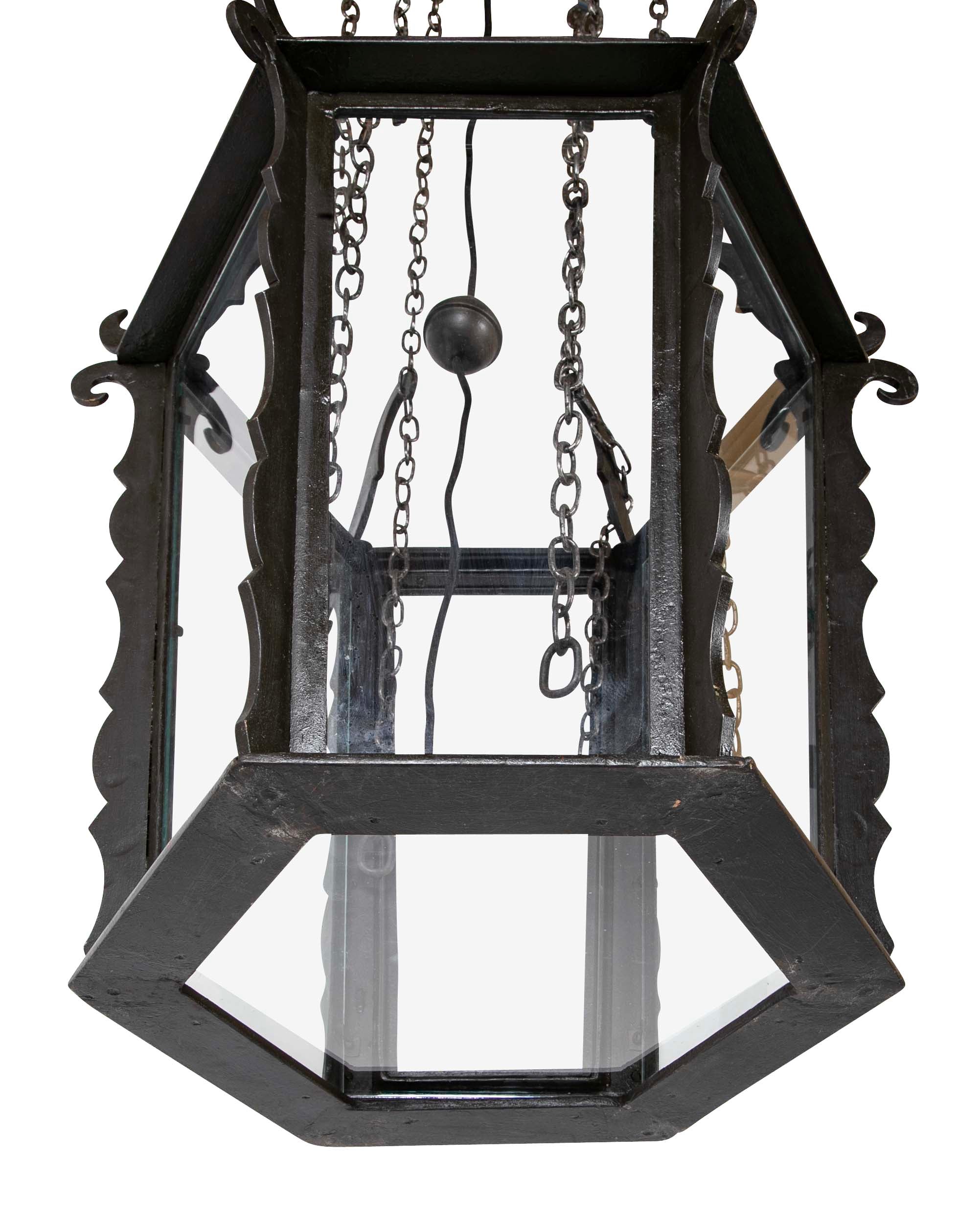 An Iron Lantern Attributed to Bruno Paul