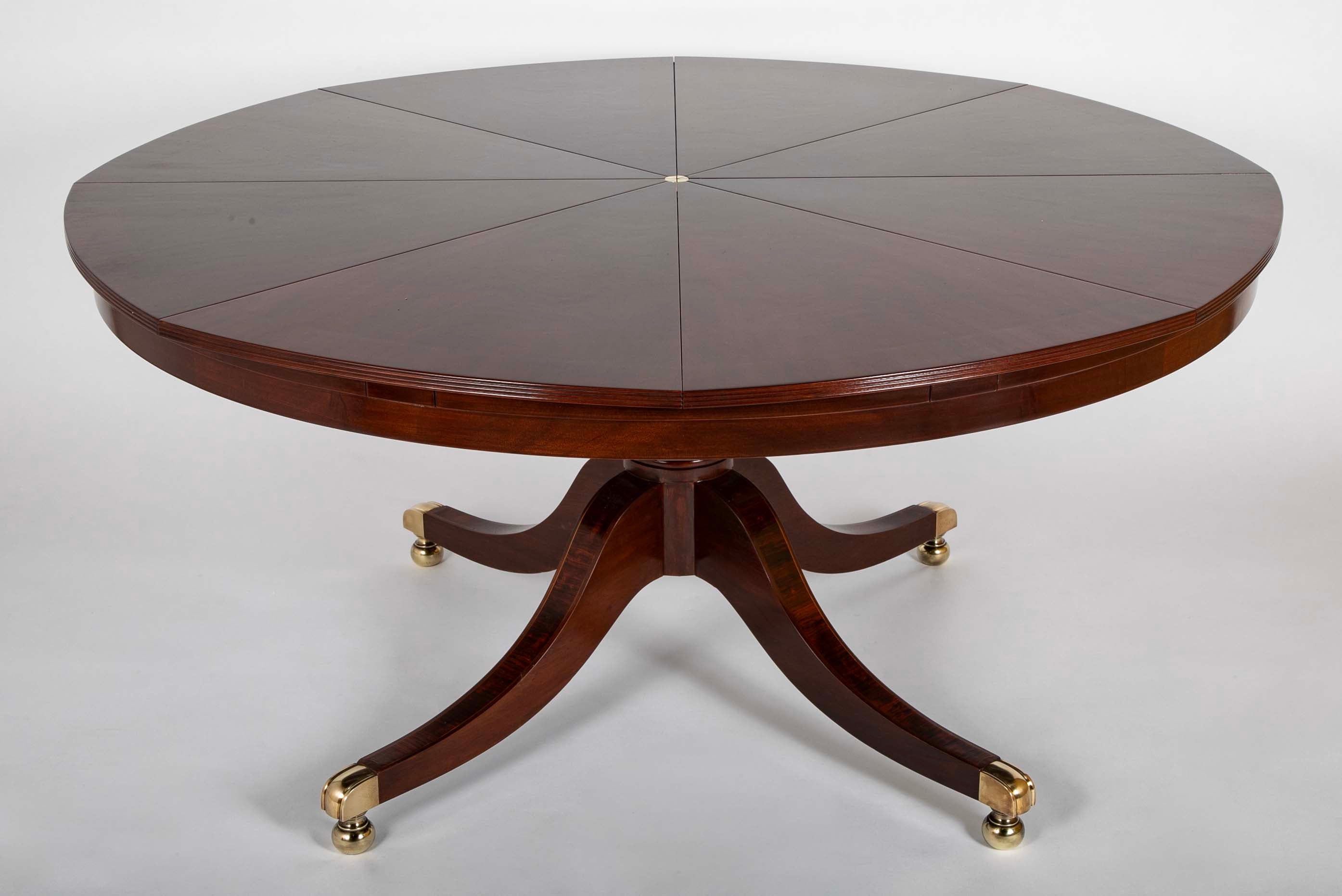 Mahogany Jupe Style Circular Extension Table