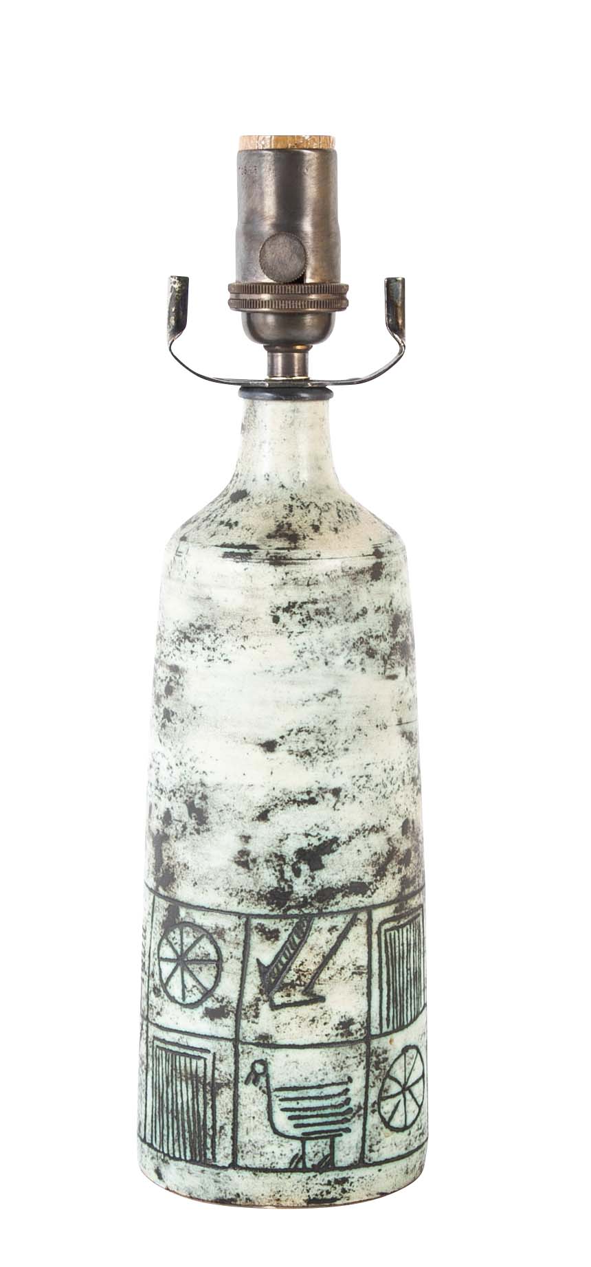 Jacques Blin (1920-1995) Ceramic "Jug" Form Lamp