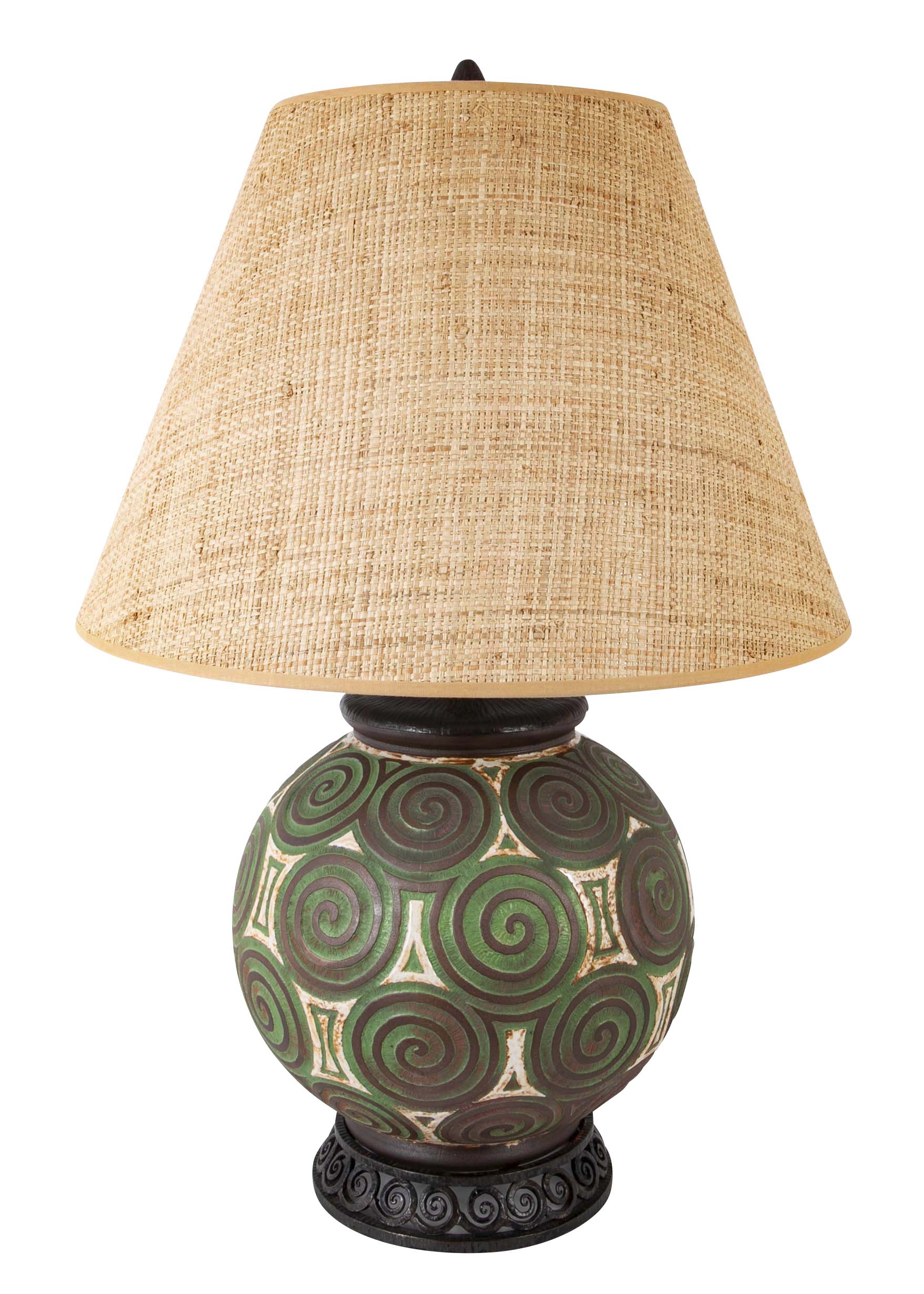 Mougin Art Pottery Vase now a Lamp by Louis Katona